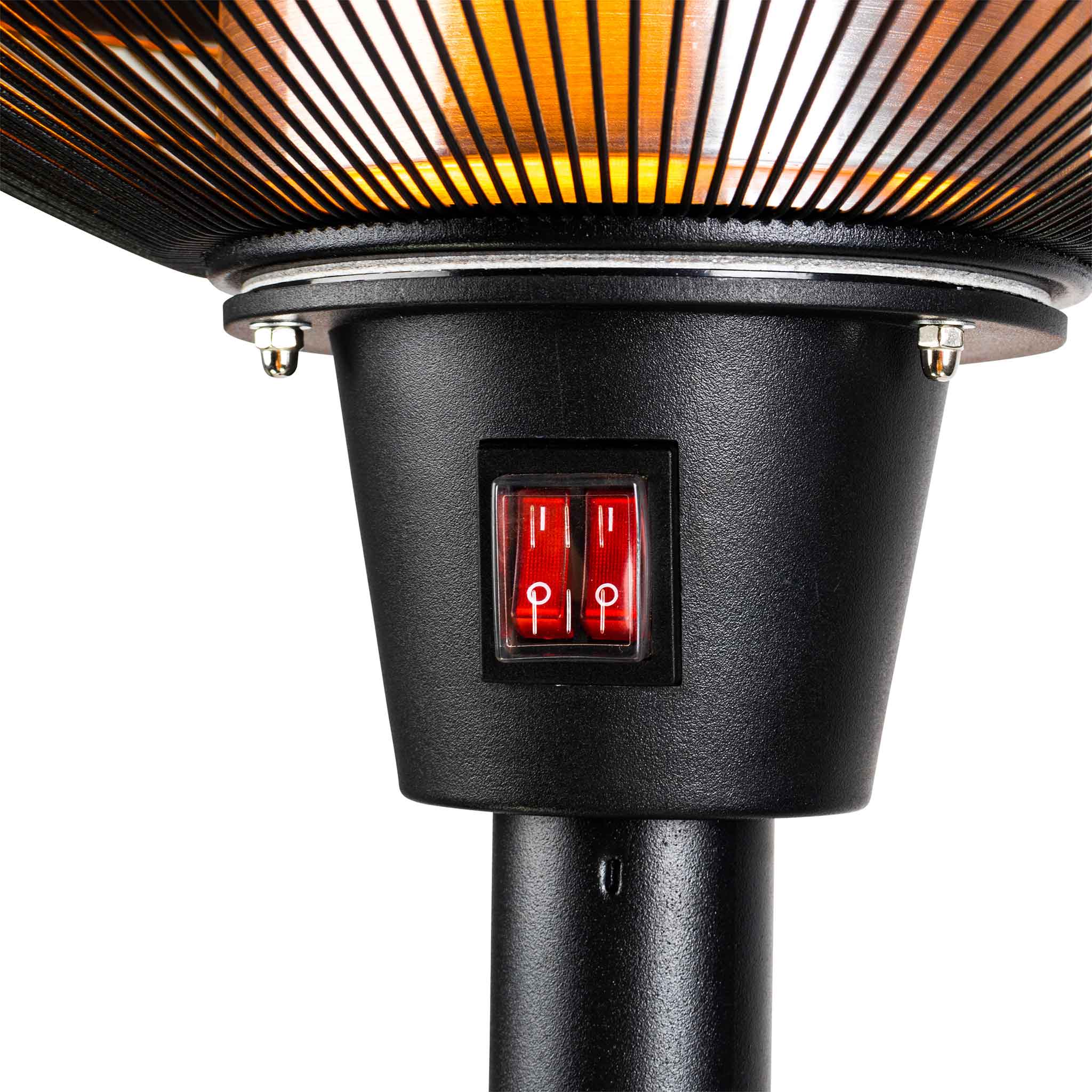 Fornorth Terrasverwarmer Standing Heater Premium 2000W, zwart