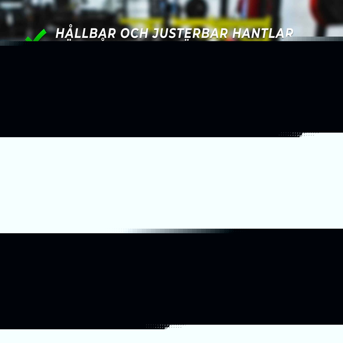 Fit'n Shape Justerbara hantlar 20kg, viktskivor järn