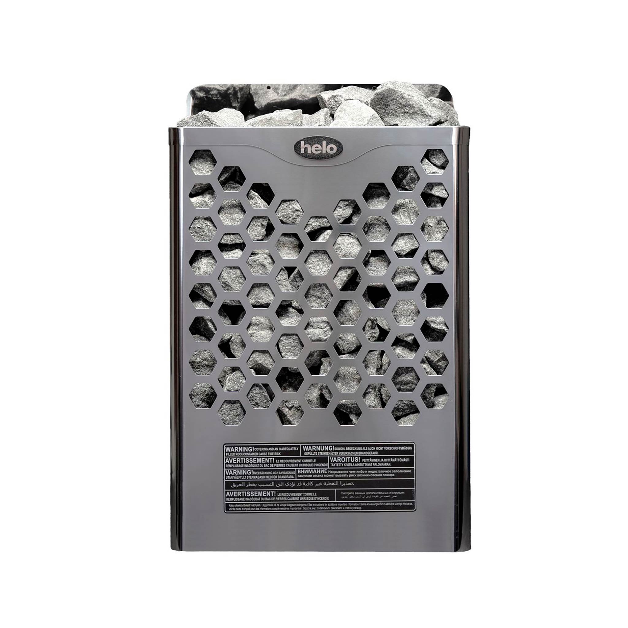Helo Bastuaggregat Hanko 60 STJ, 6kW, 5-9m³, fast styrpanel, krom