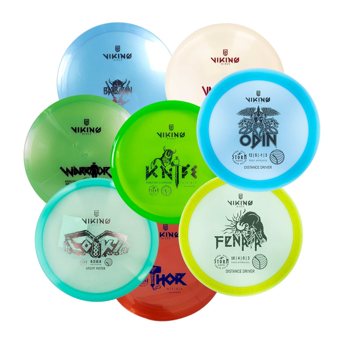 Viking Discs Turnīra Komplekts (8 diski)