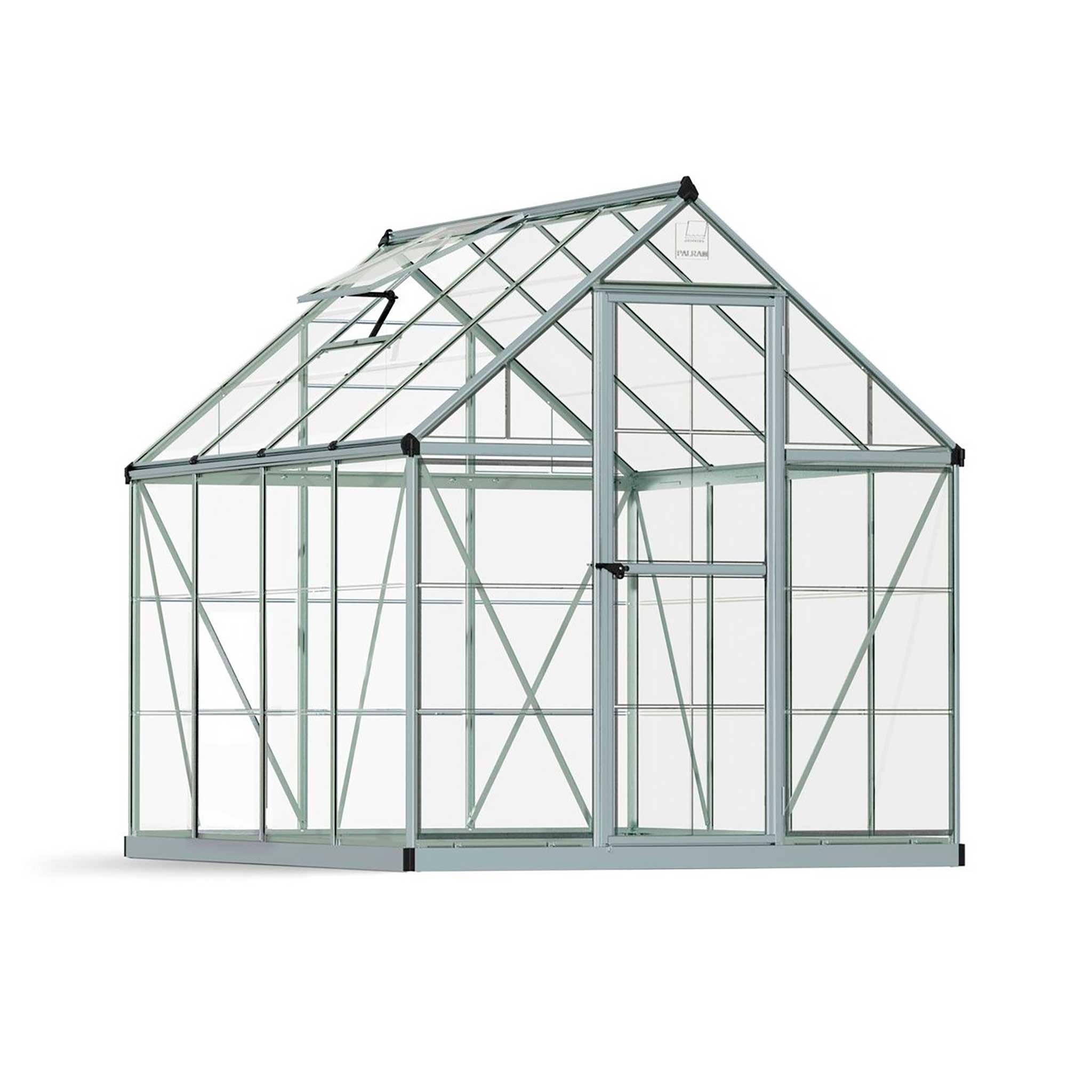 Palram-Canopia Växthus Harmony, 4,6m², 6x8, silver