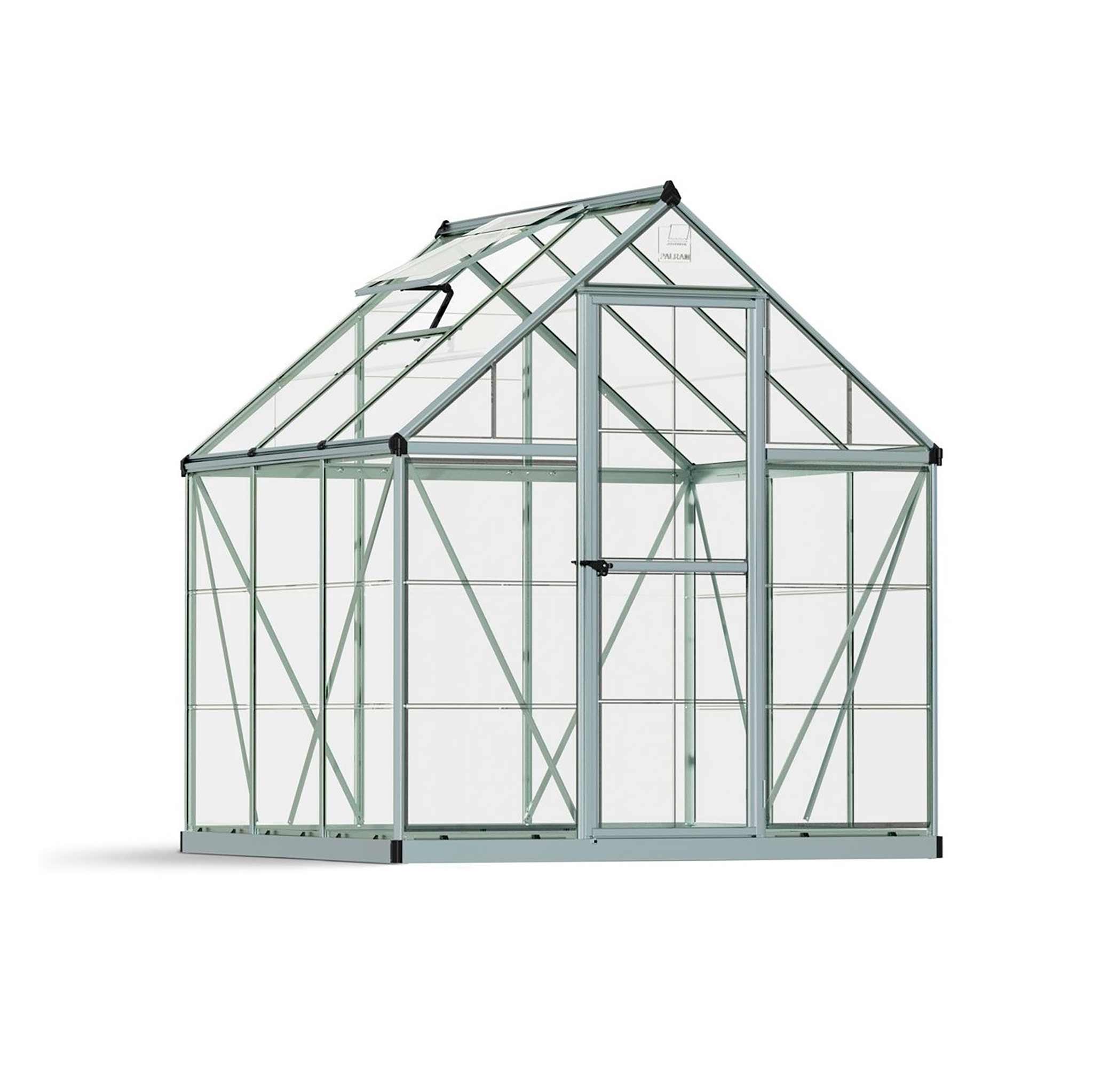 Szklarnia Ogrodowa Palram-Canopia Harmony, 3,4m², 6x6, srebrna