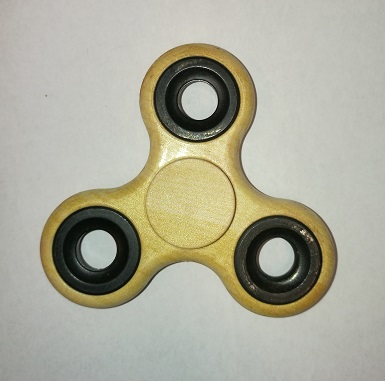 Fidget Spinner Finger Spinner, Gebürstetes Holz