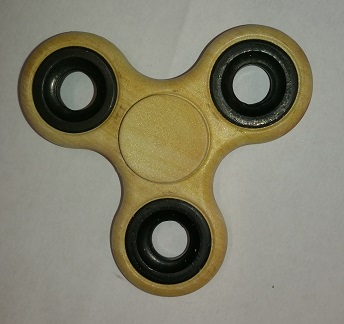 Fidget Spinner Finger Spinner, Gebürstetes Holz