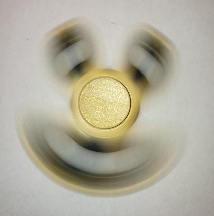 Fidget Spinner Finger Spinner, Gebürstetes Holz