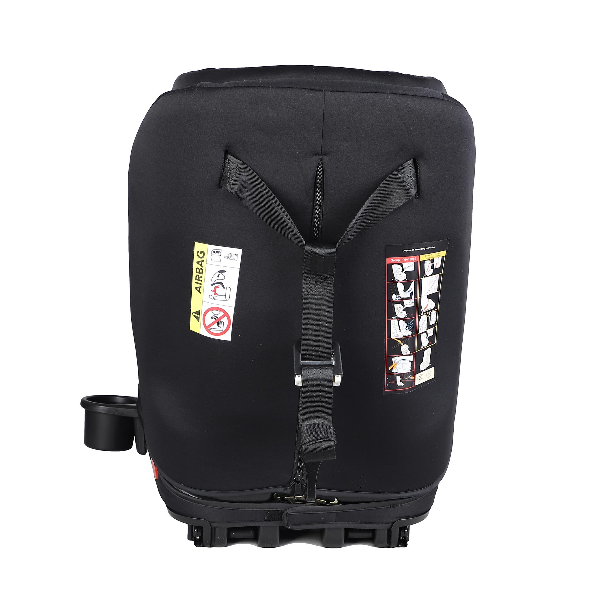 Kikid Bilbarnstol, ISOFIX, 9-36 kg, Black edition