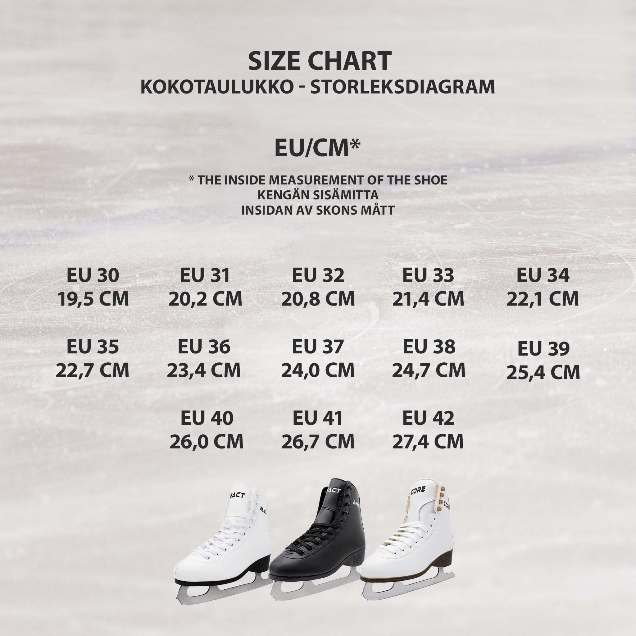 React Figure Skates, black