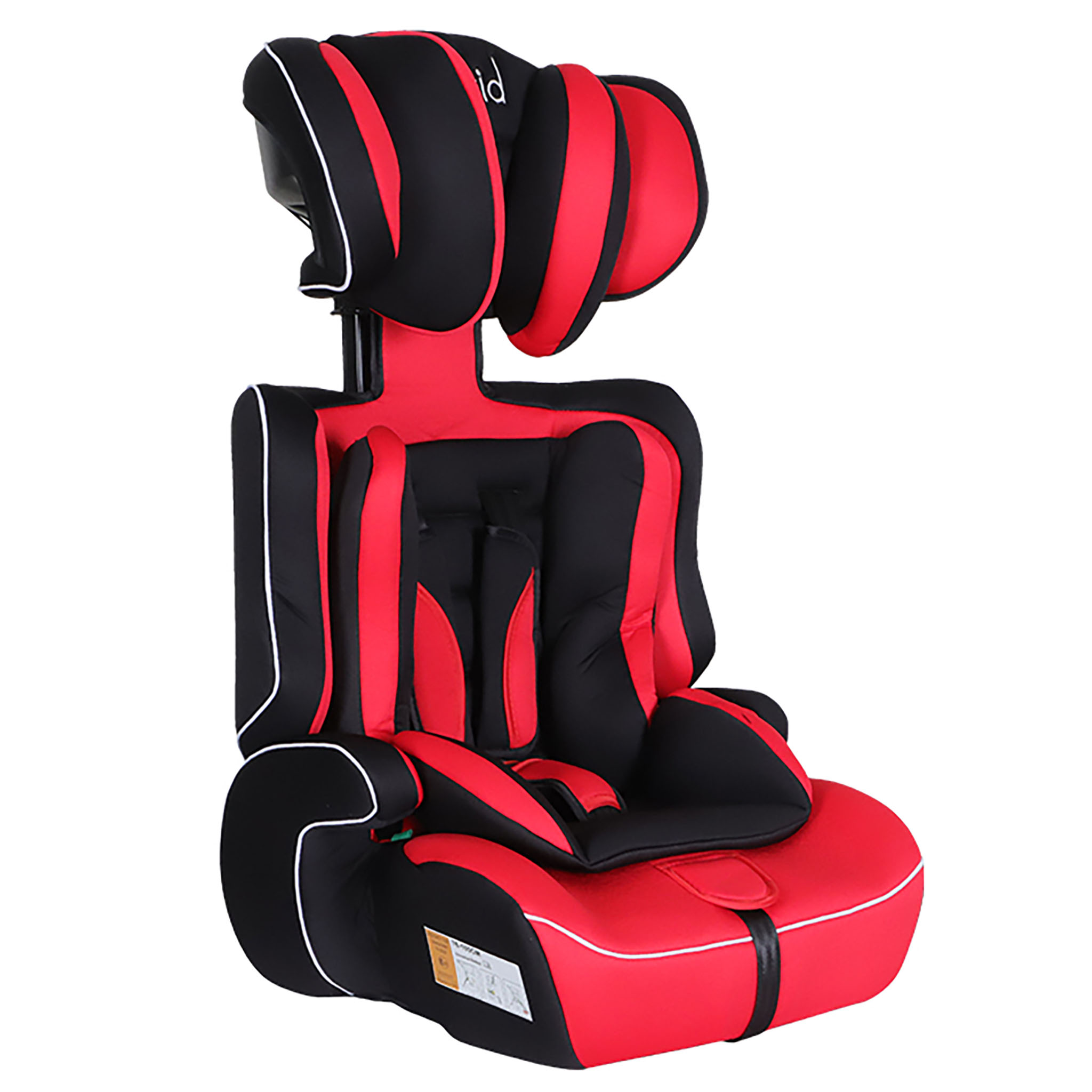 Kikid Bērnu Autokrēsls Basic 76-150cm R129, melns sarkans