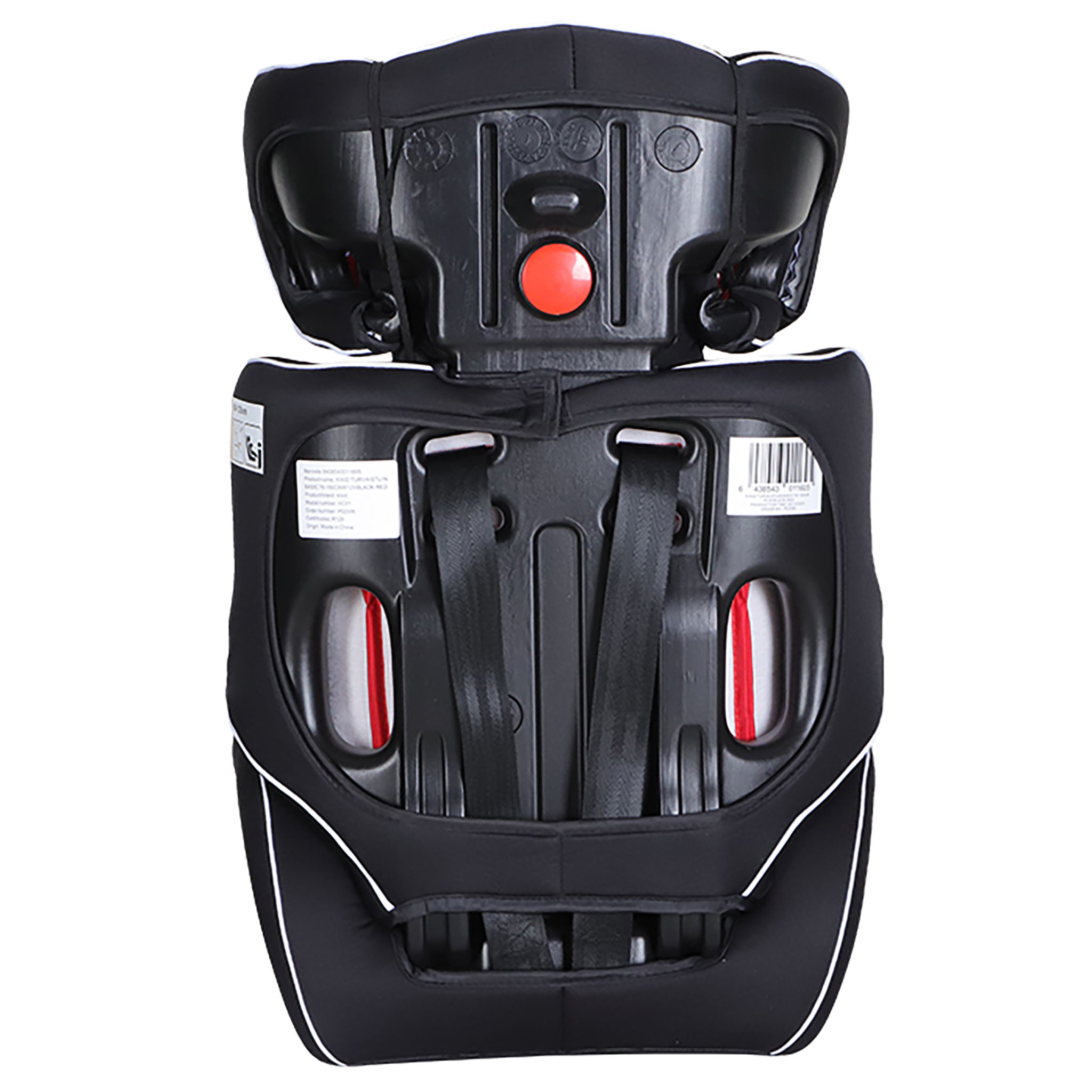Kikid Car Seat Basic 76-150cm R129, black red