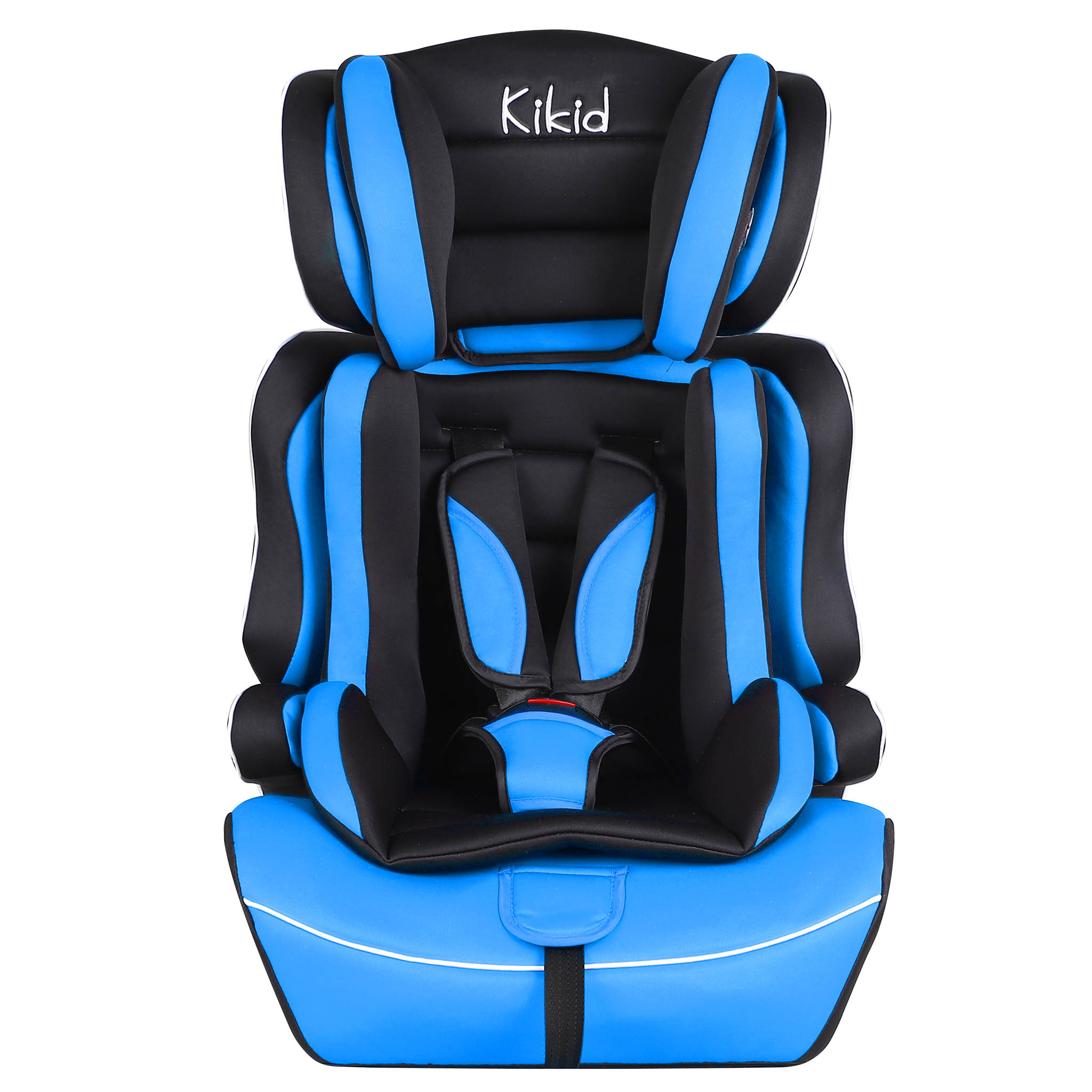 Kikid Bilbarnstol Basic 76-150cm R129, svart blå