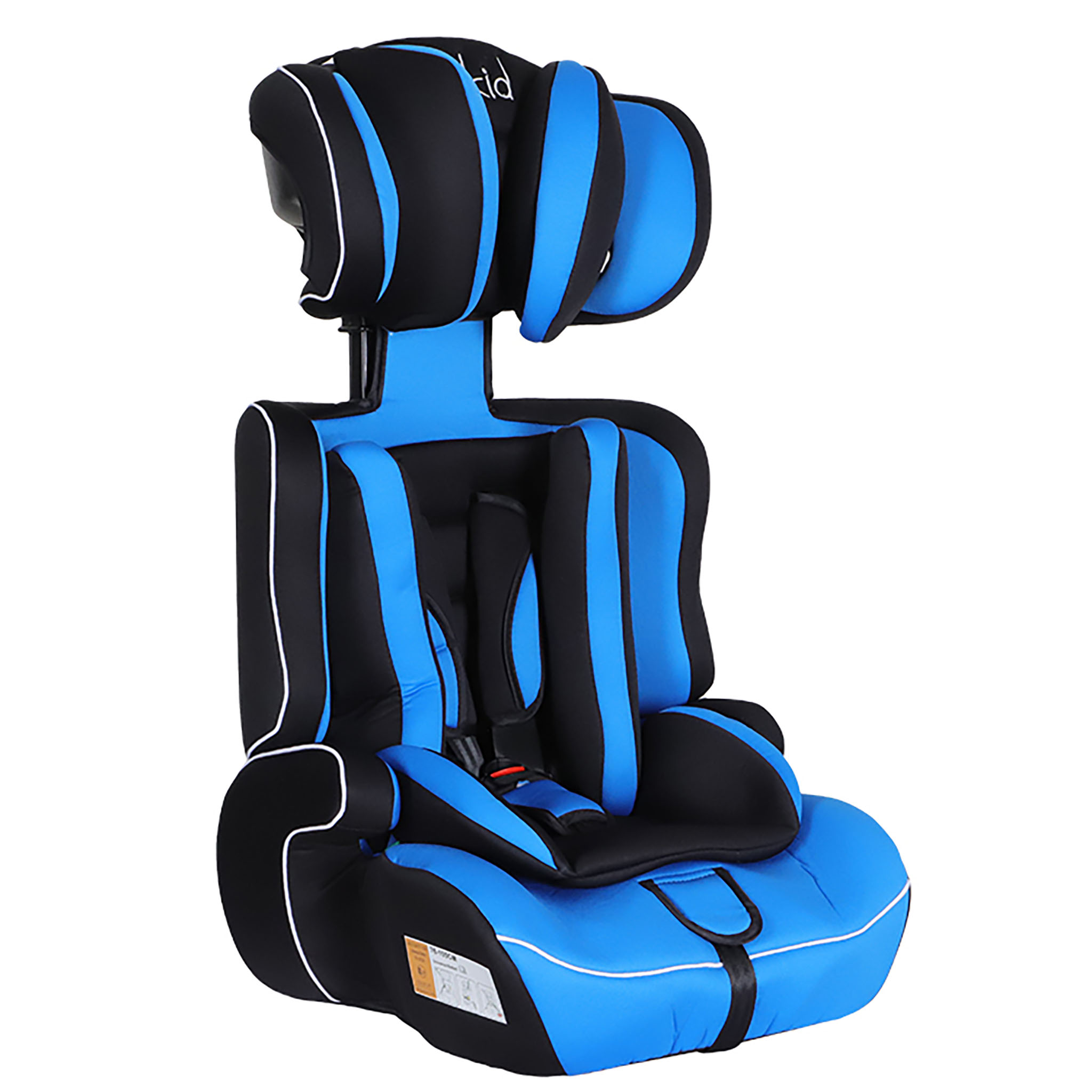 Kikid Autokrēsls Basic 76-150cm R129, melns zils