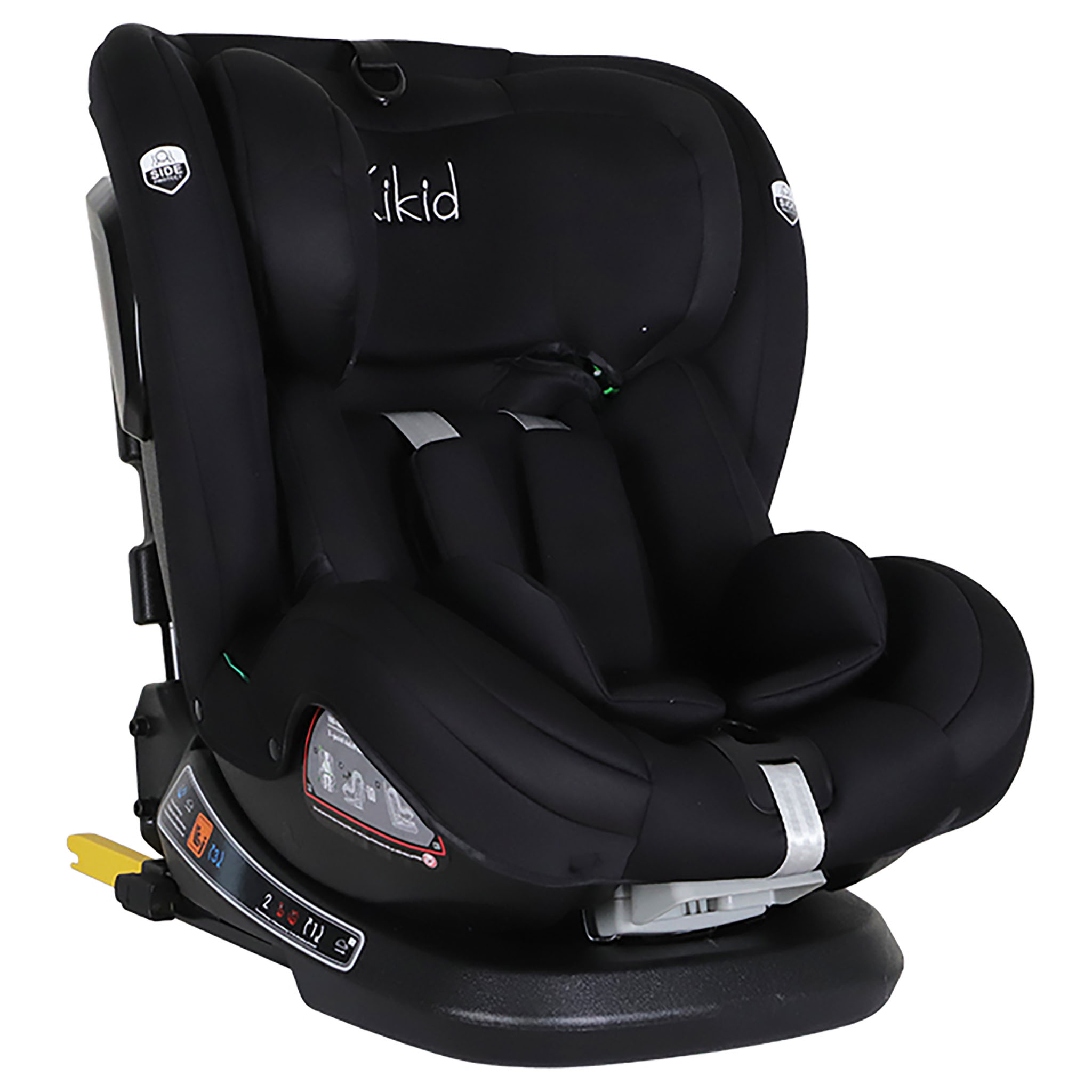 Kikid Siège Auto Premium 40-150cm i-Size 360 ISOFIX R129, noir
