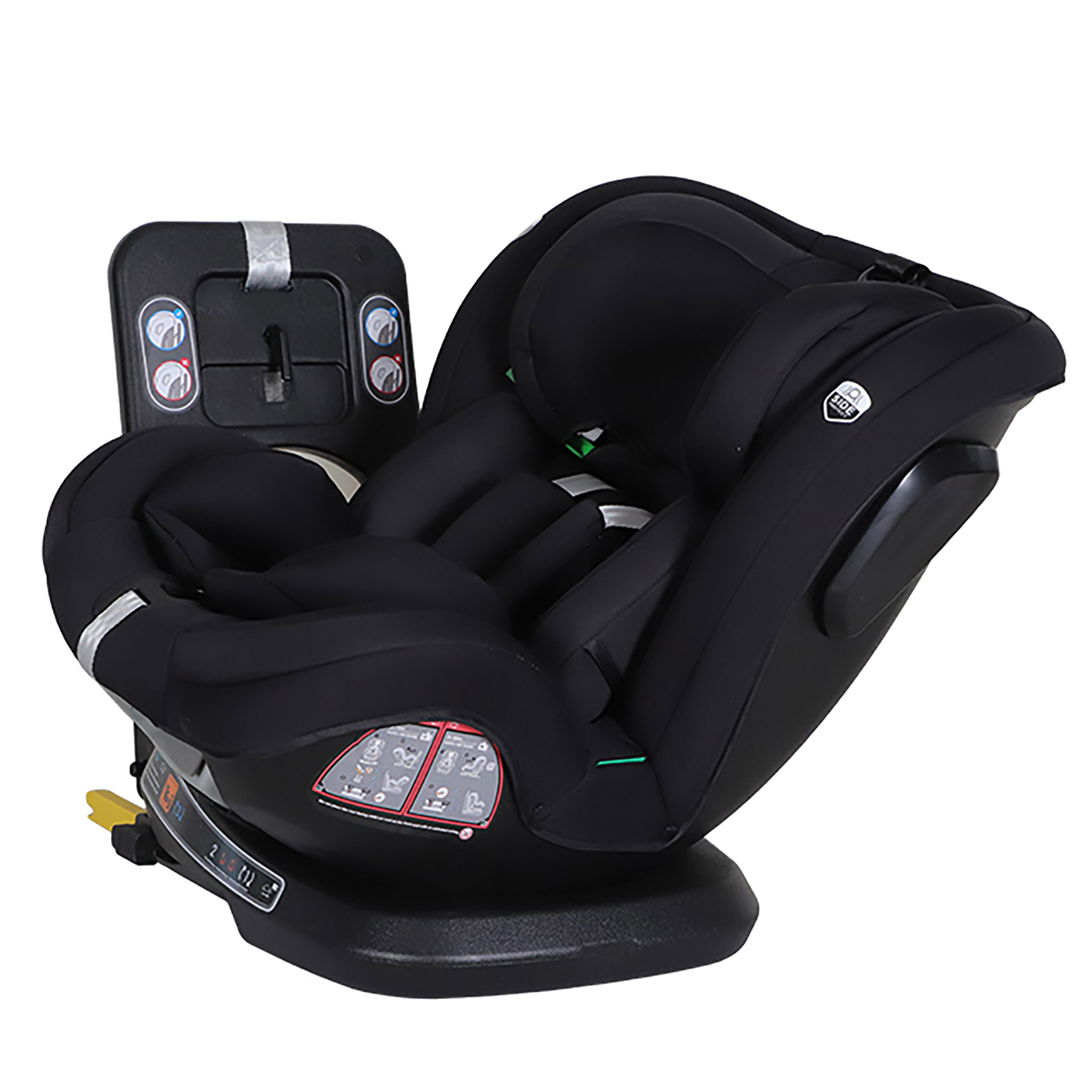 Kikid Siège Auto Premium 40-150cm i-Size 360 ISOFIX R129, noir