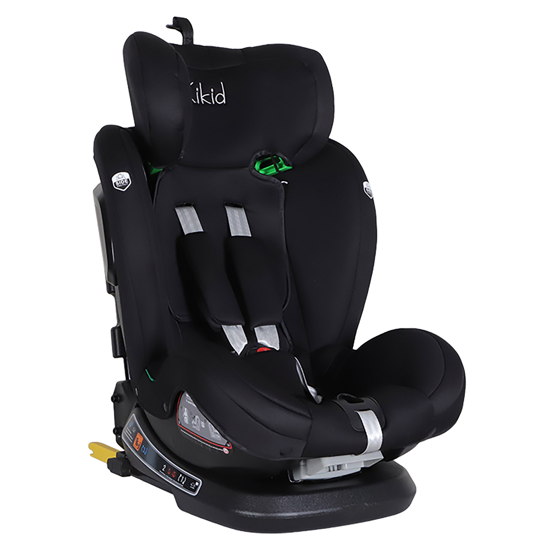 Kikid Premium Autokrēsls 40-150cm i-Size 360 ISOFIX R129, melns