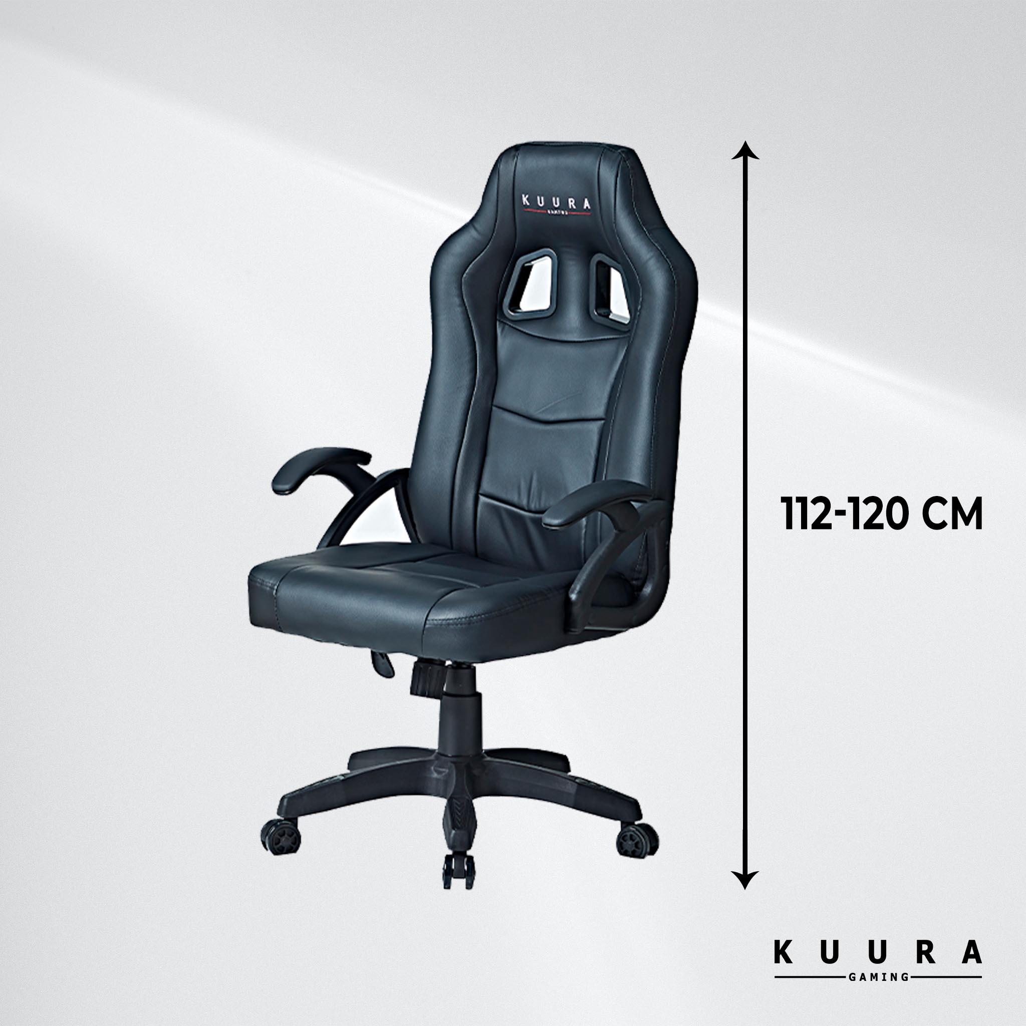 Kuura Gaming gamingstol Gamer, svart