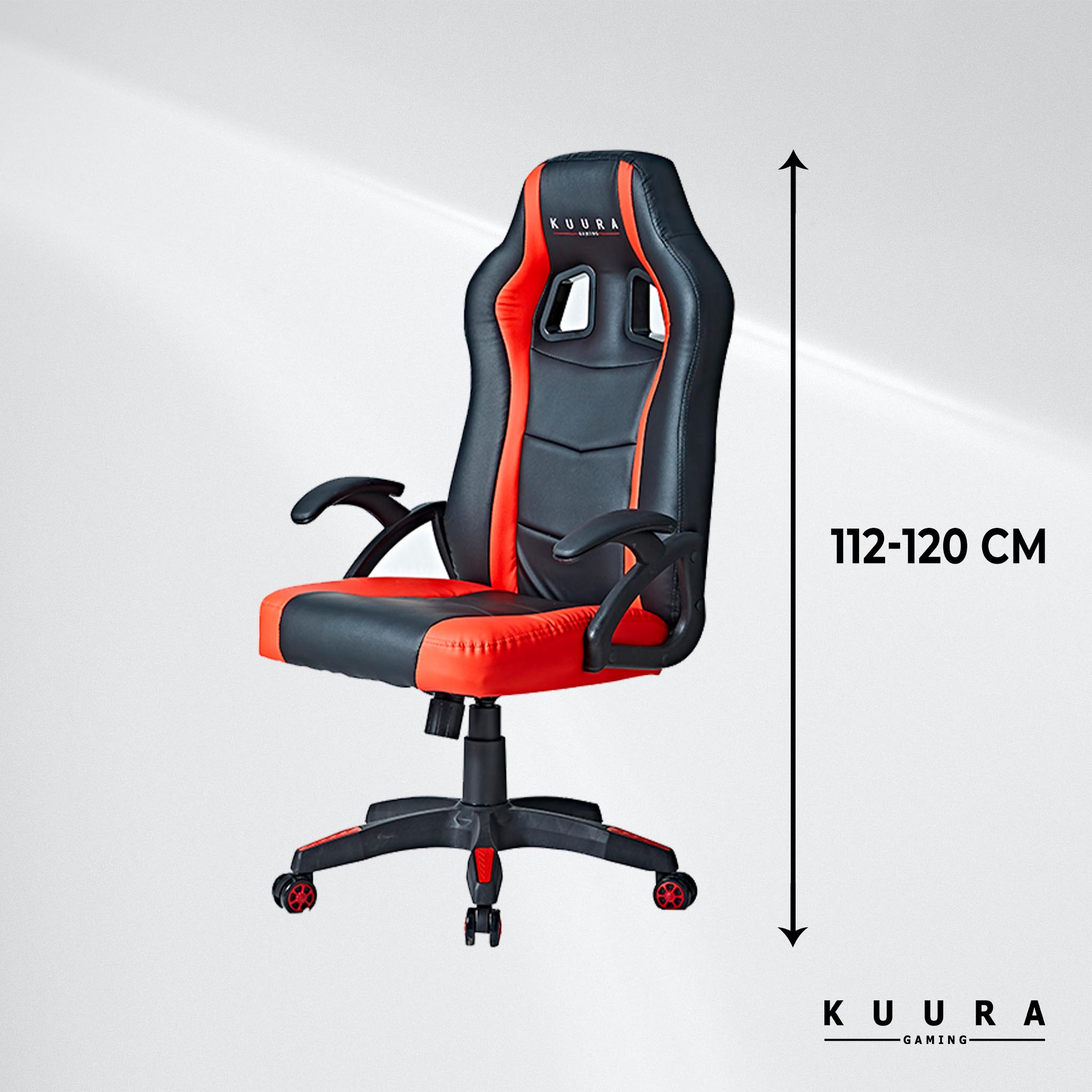 Kuura Gaming gamingstol Gamer, svart-röd
