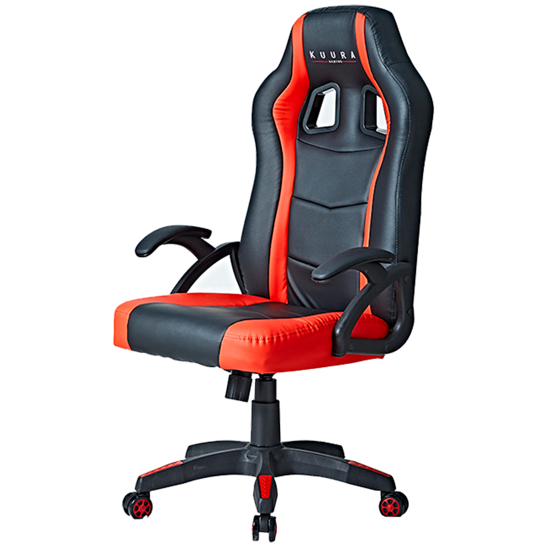 Kuura Gaming Gaming-Stuhl Gamer, Schwarz-rot