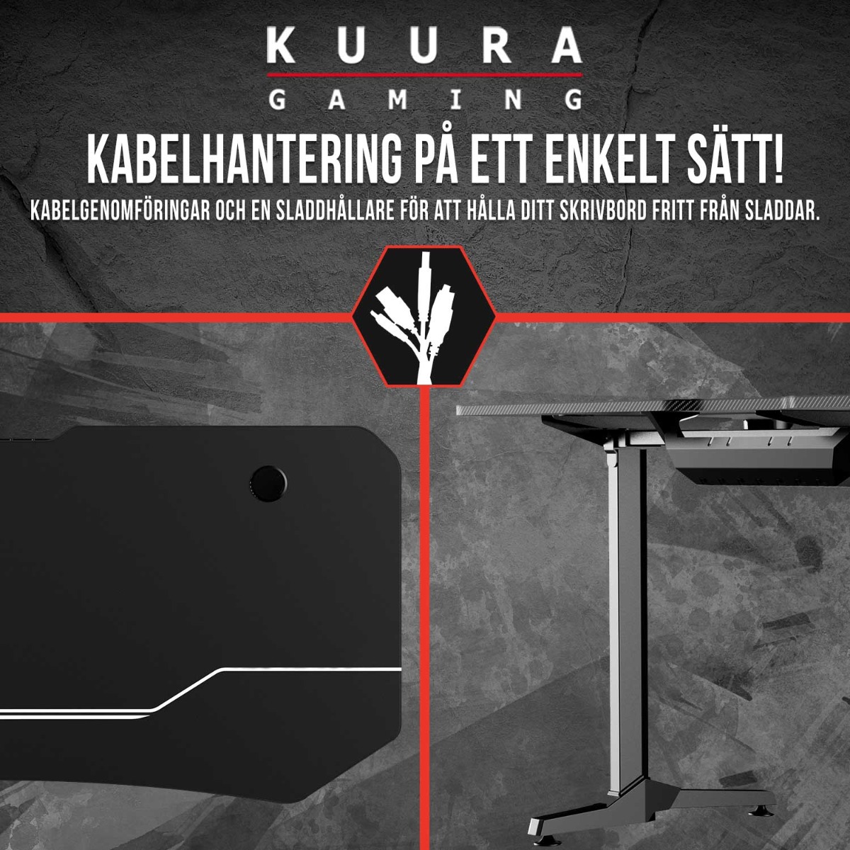 Kuura Gaming gamingbord RGB 
