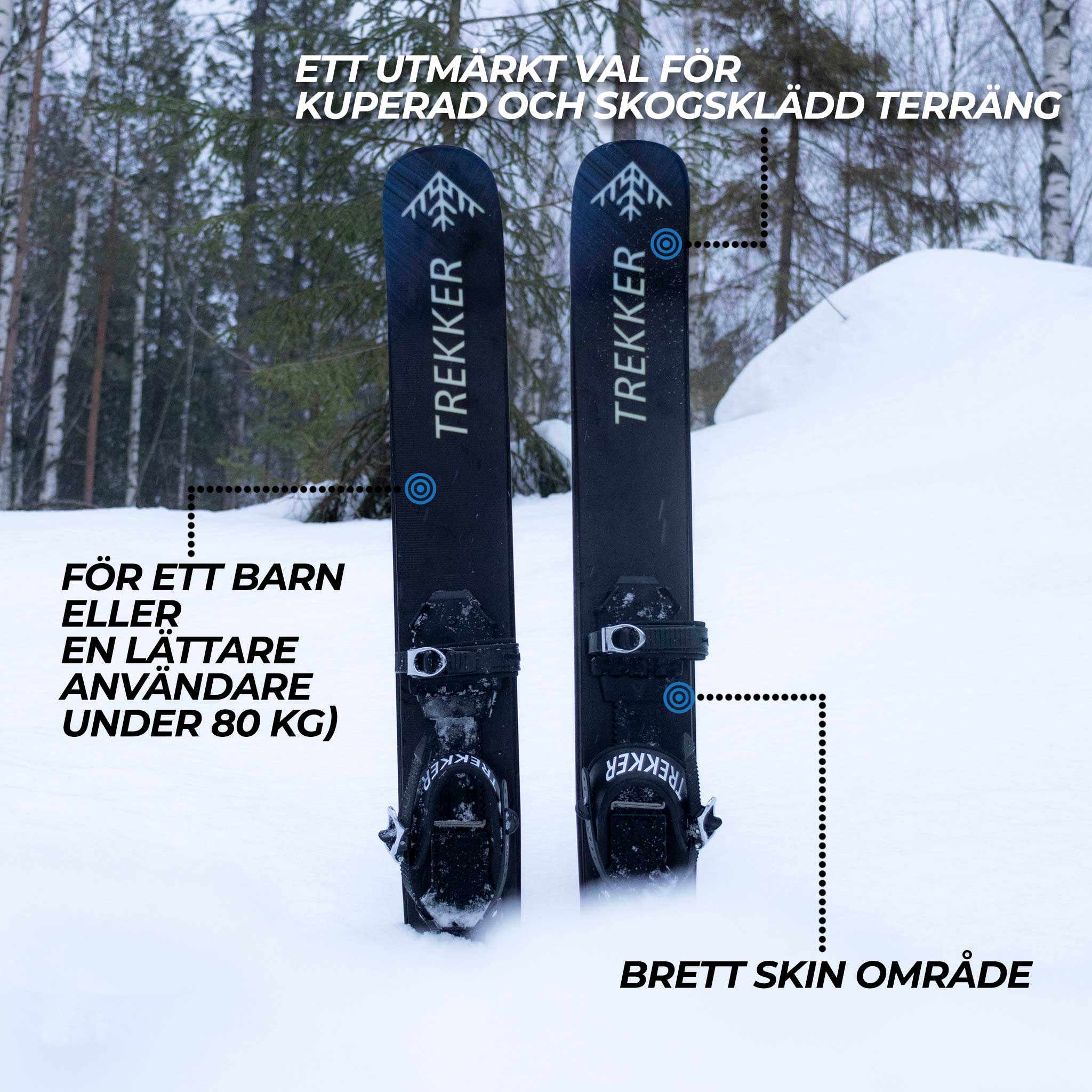 Trekker Turskidor 120cm