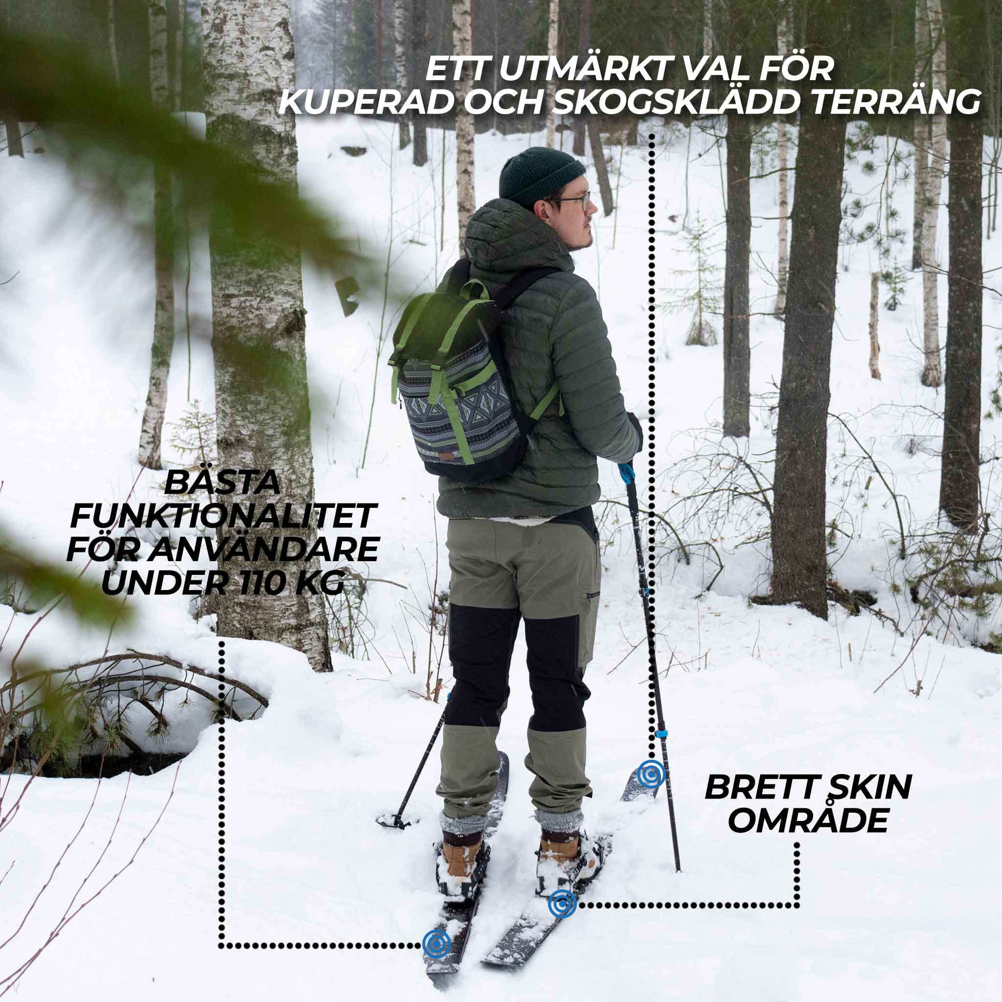 Trekker Turskidor 145cm