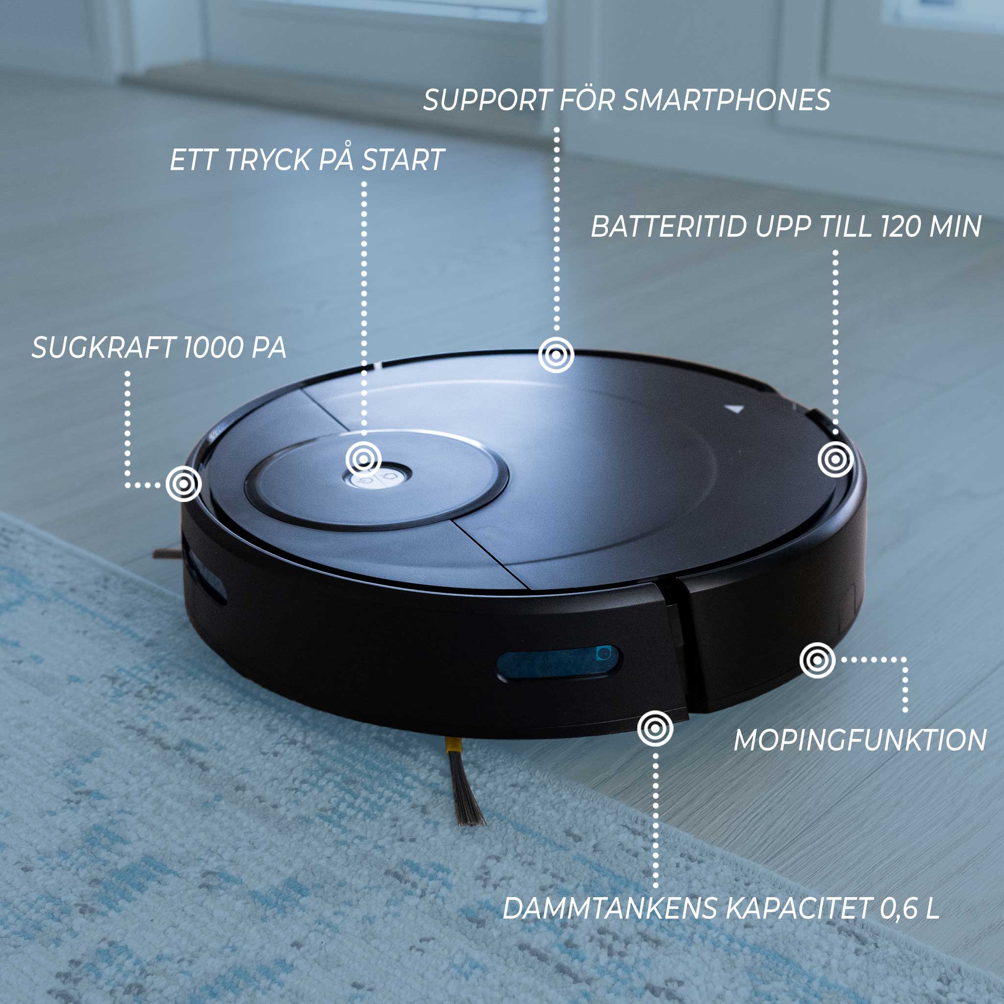 Lykke Robotdammsugare Pro 2000 V2