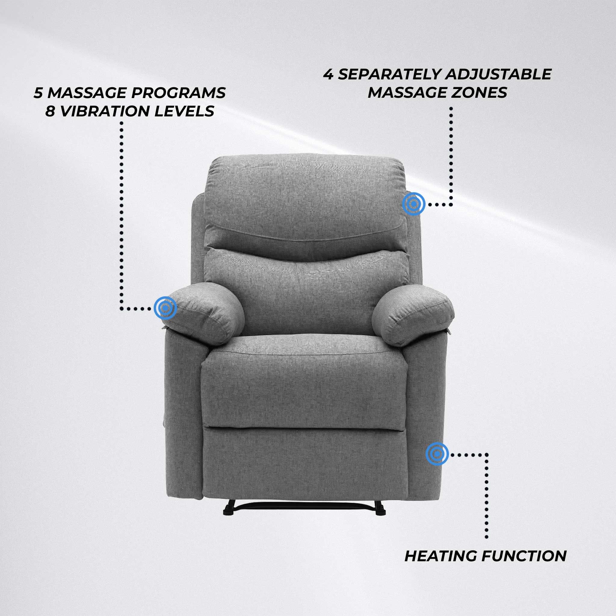 Lykke Massage Chair, Grey