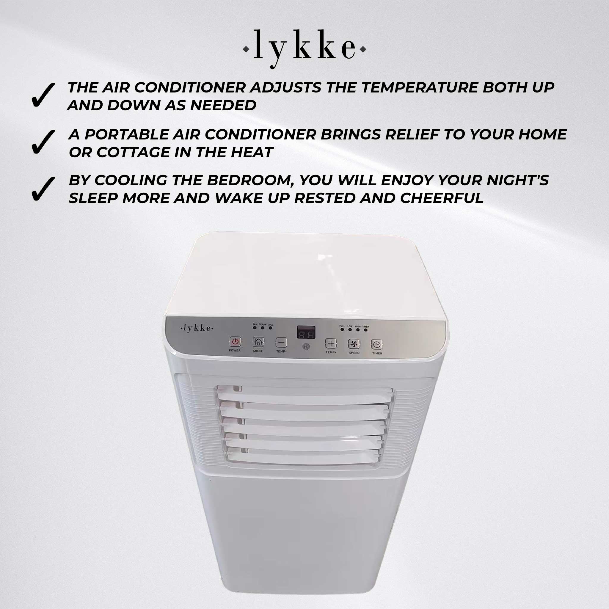 Lykke Portable AC Pro 2500, 7000BTU