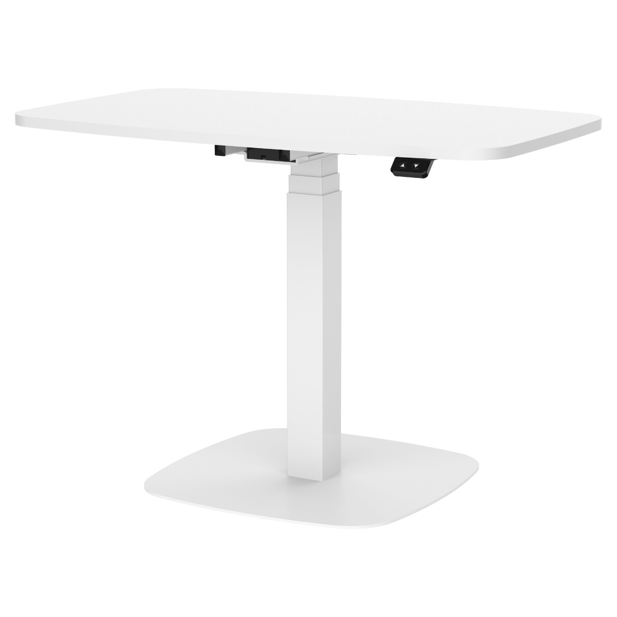 Lykke Mobile Stehpult L200, elektrisch, weiß, 90 x 55cm