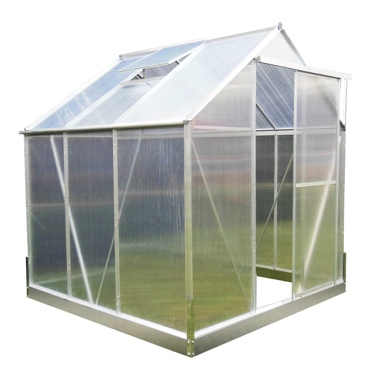 Lykke kasvihuone hopea 4,8 m2