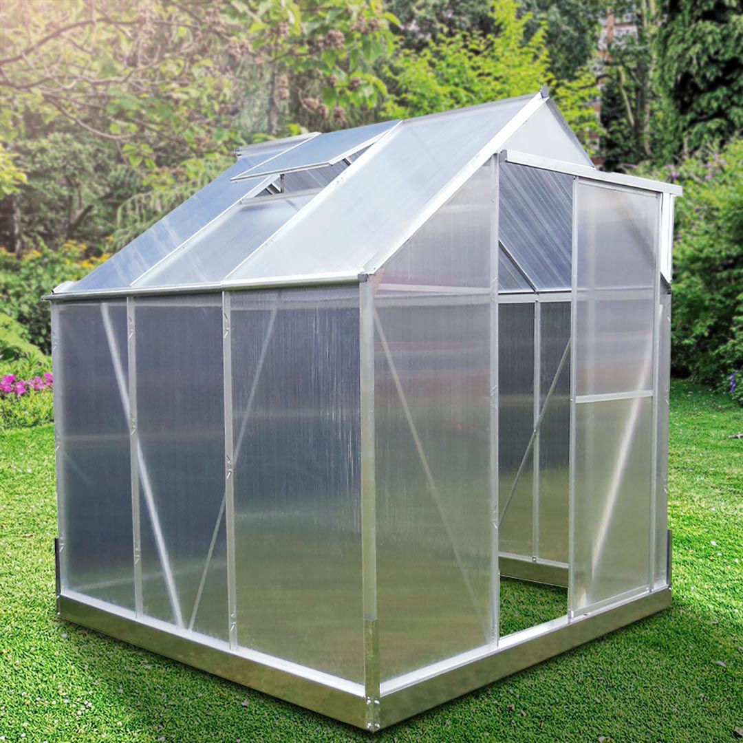 Lykke kasvihuone hopea 4,8 m2