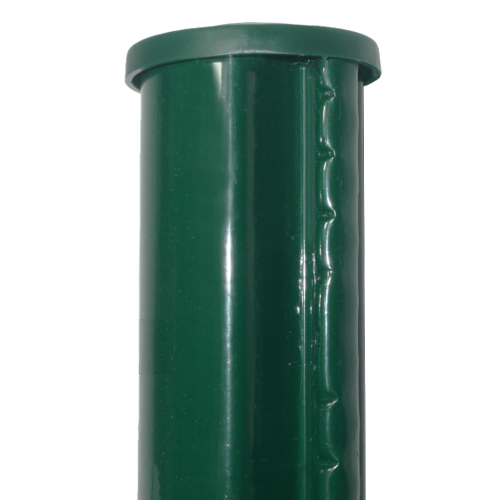 Ronde Schuttingpaal voor tuingaas 200cm, groen
