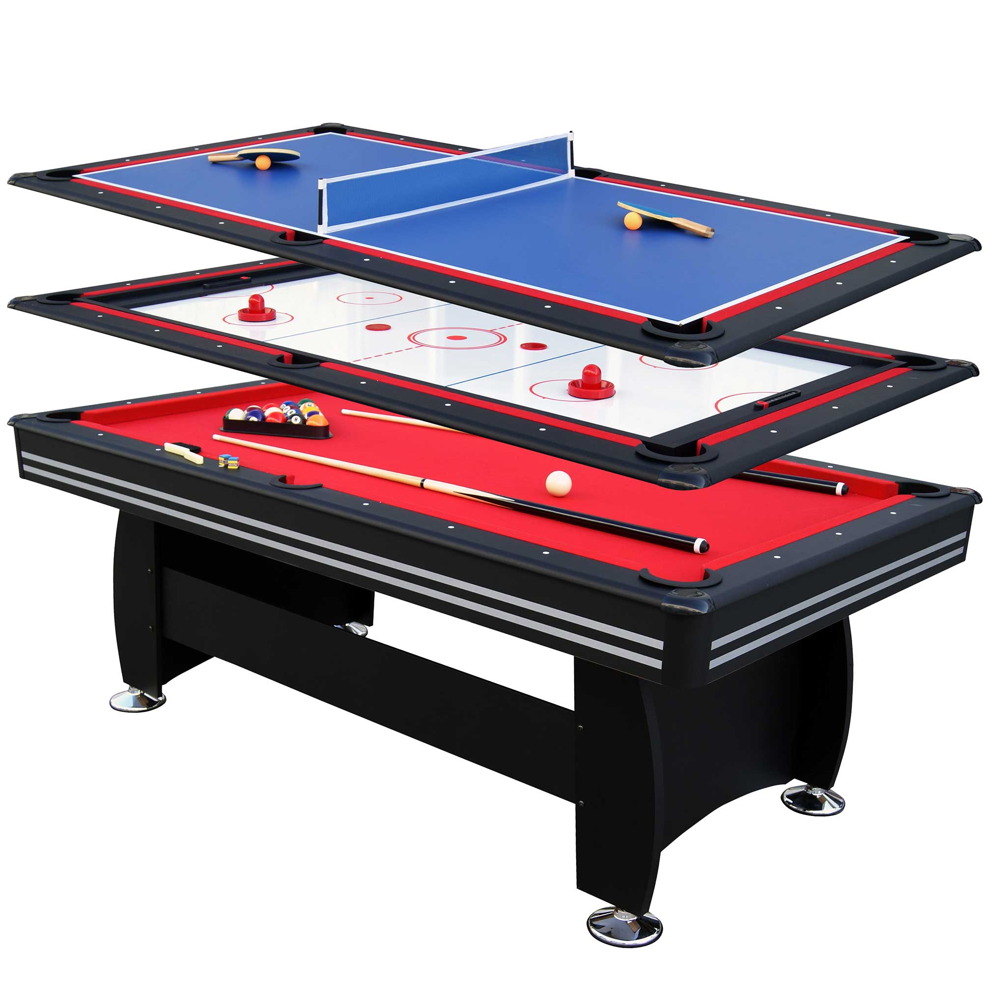 Nordcore Pool Table 7` 3-IN-1