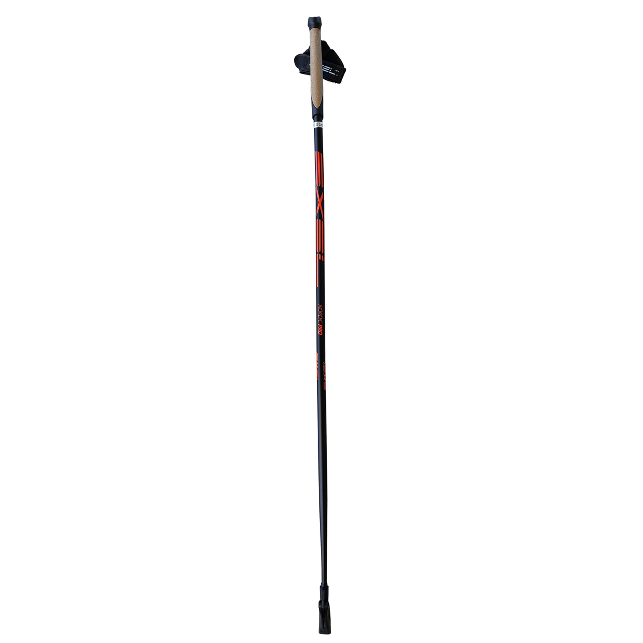 Exel Nordic Pro Curve Oeb Qr Kij do Nordic Walking, Czarny/Czerwony