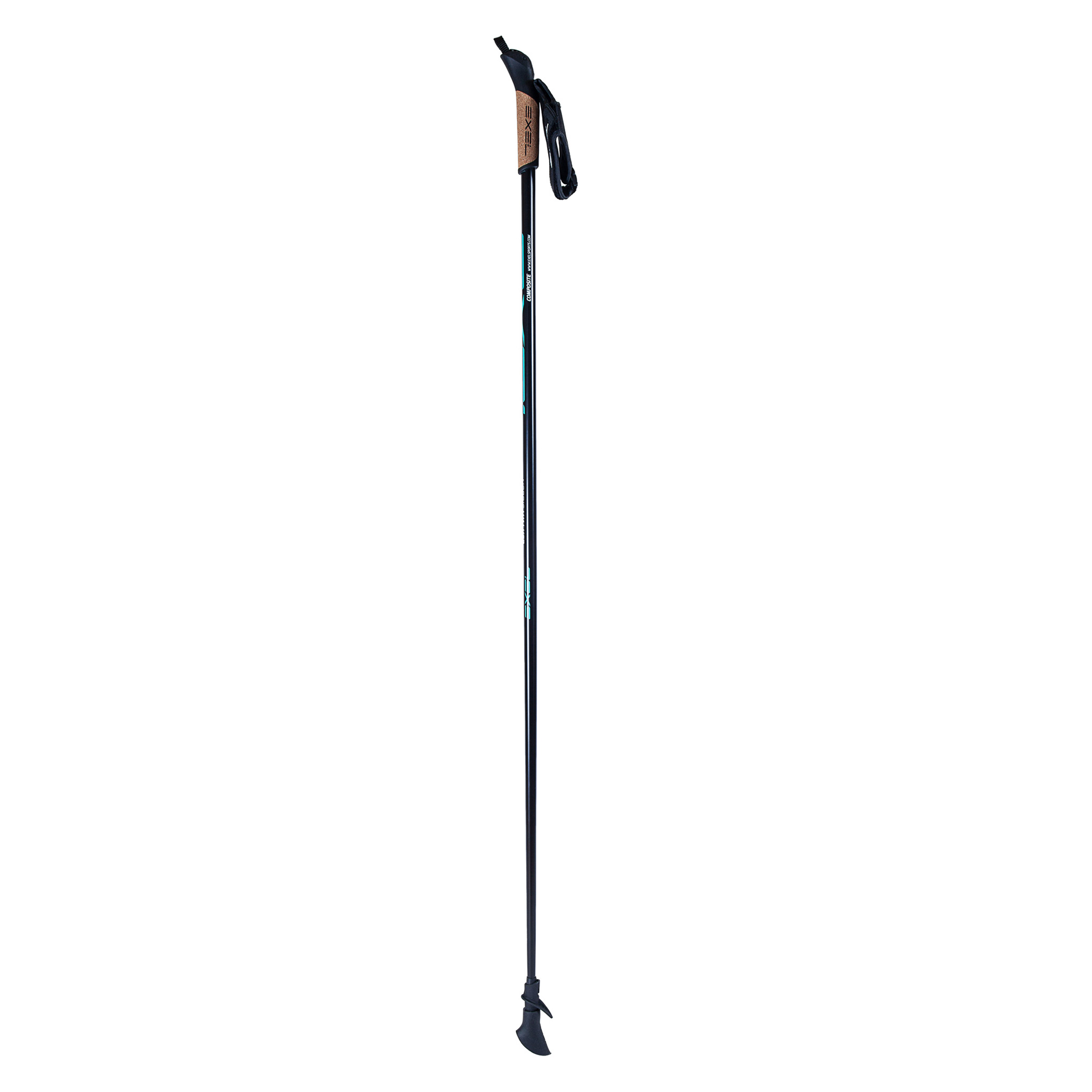 Exel Nordic Walker Kij do Nordic Walking, Czarny/Cyjan