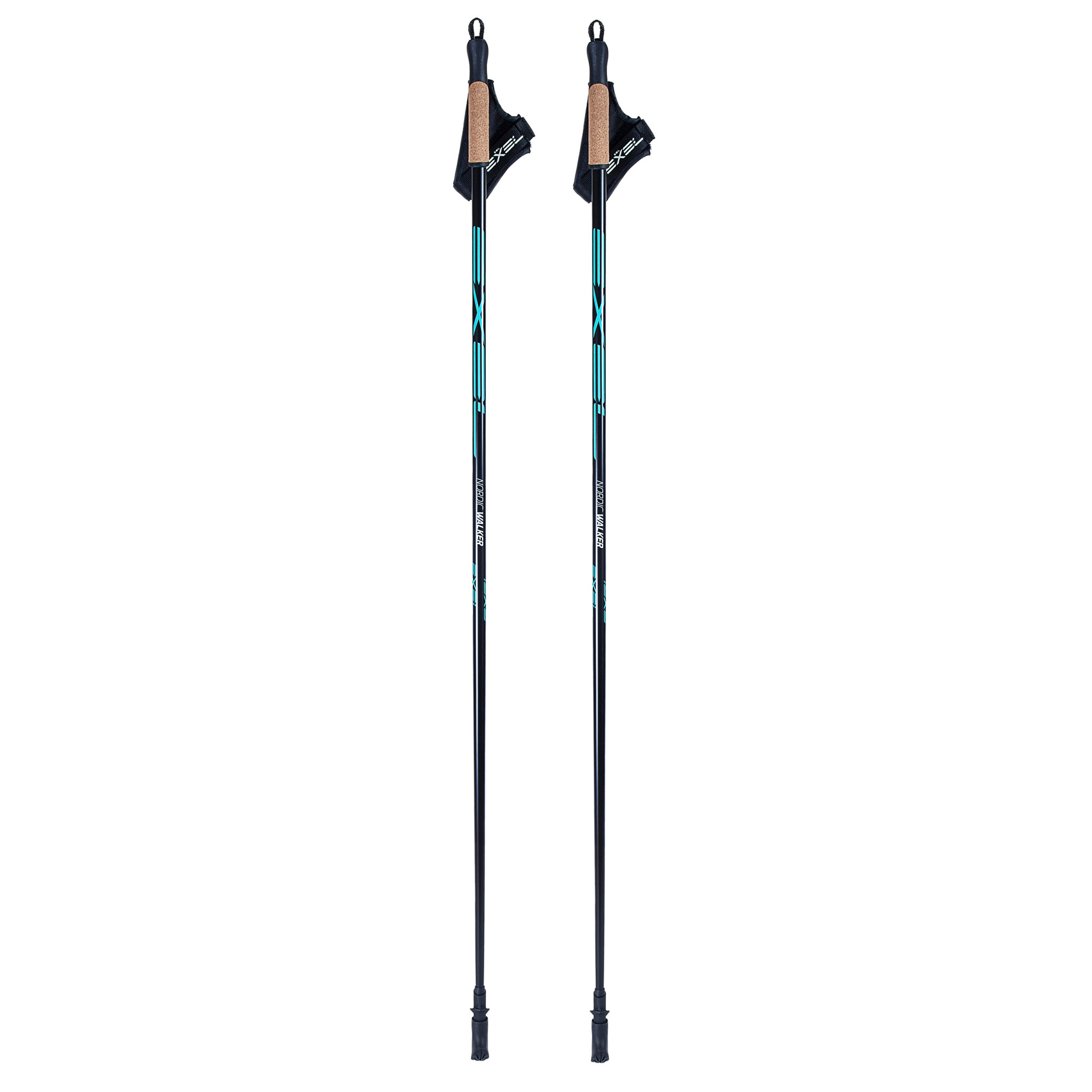 Exel Nordic Walker Kije do Nordic Walking Czarny/Cyjan