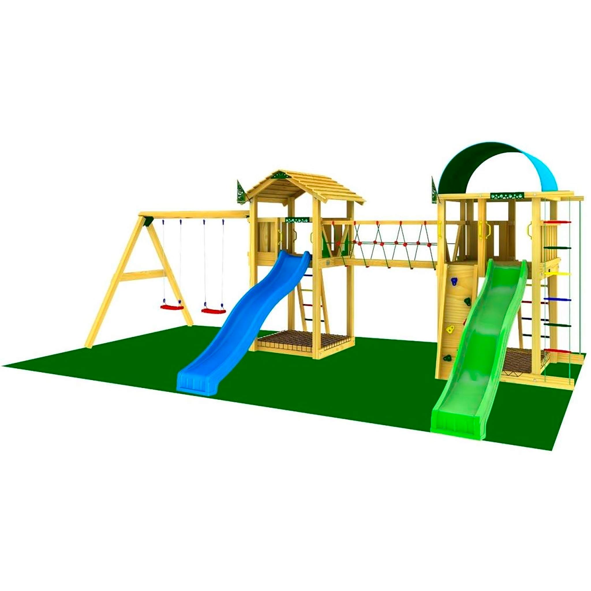 Jungle Gym Plac Zabaw Uniwersum Zabawki 7, zaw. dwa zjeżdżalnie