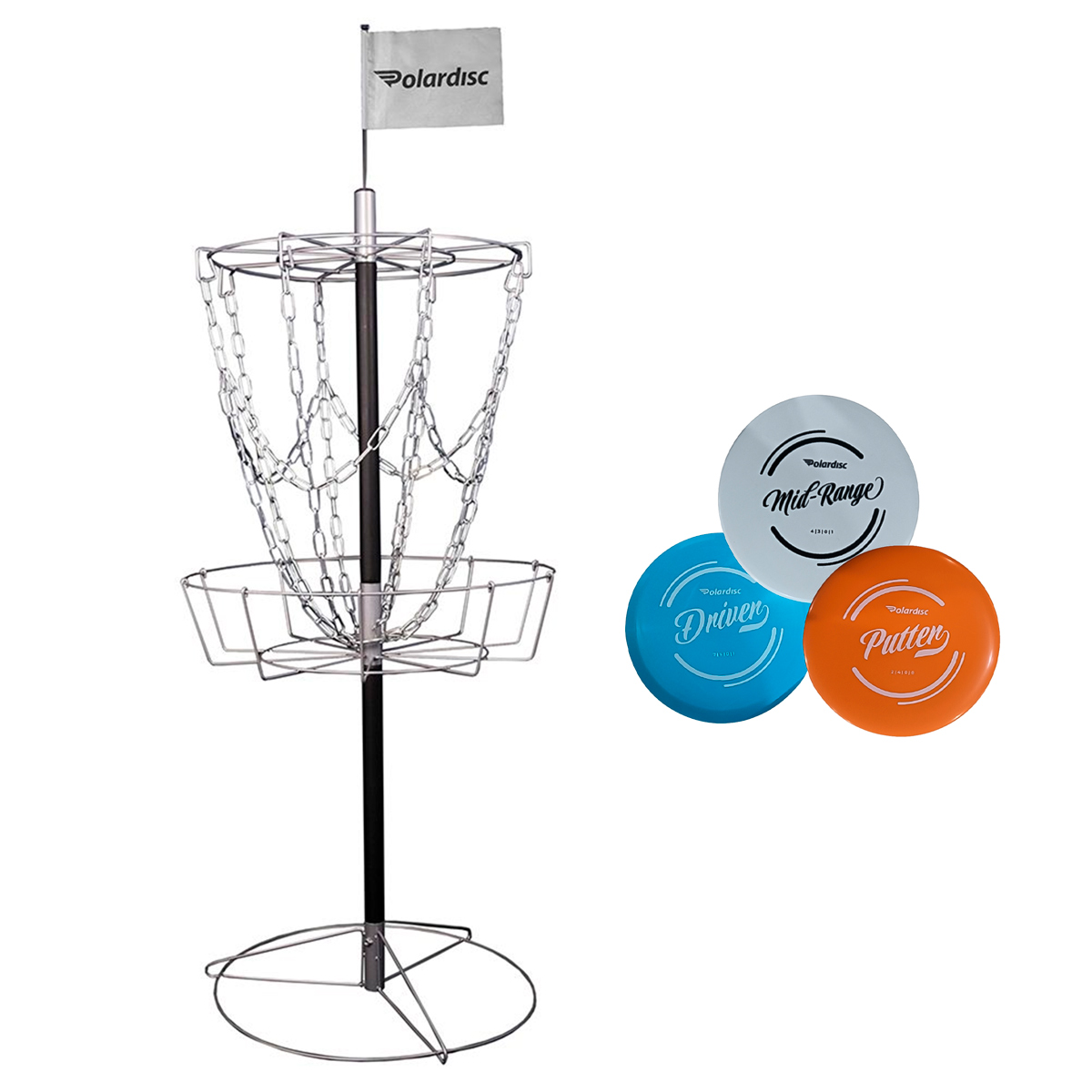 Polardisc Starter Discgolf Korb Set