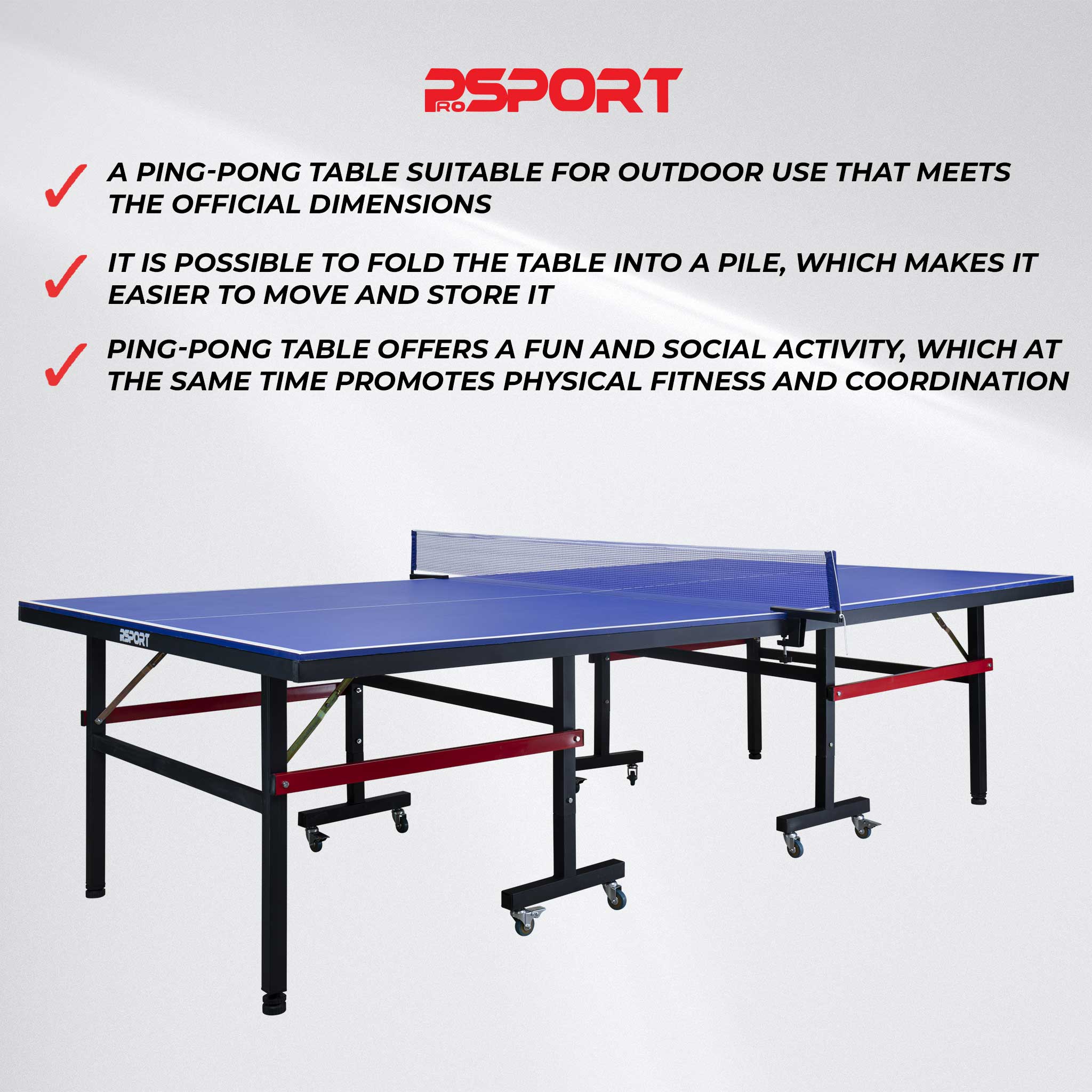 Prosport Ping Pong Table Outdoors
