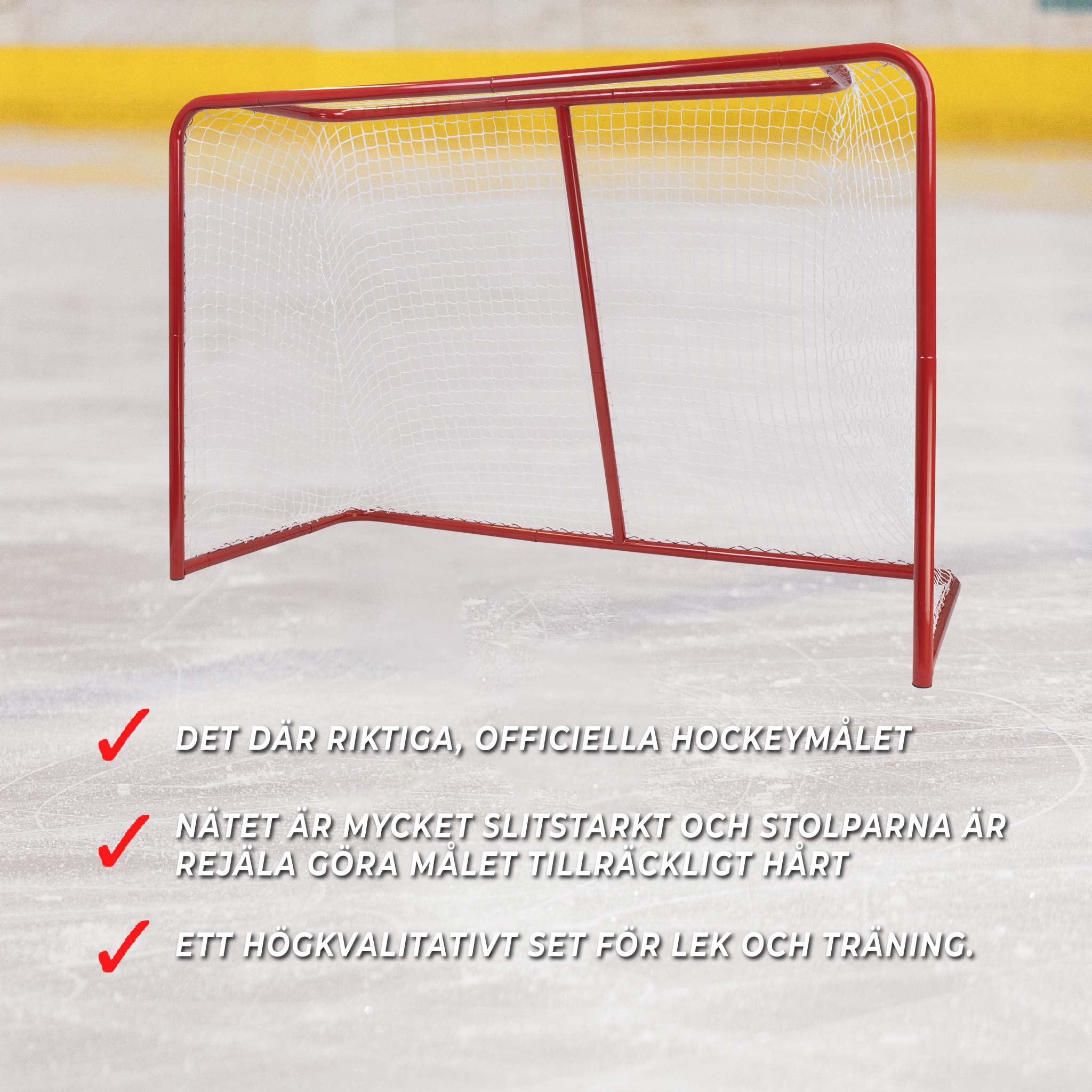 2 x Ishockeymål, officiell storlek