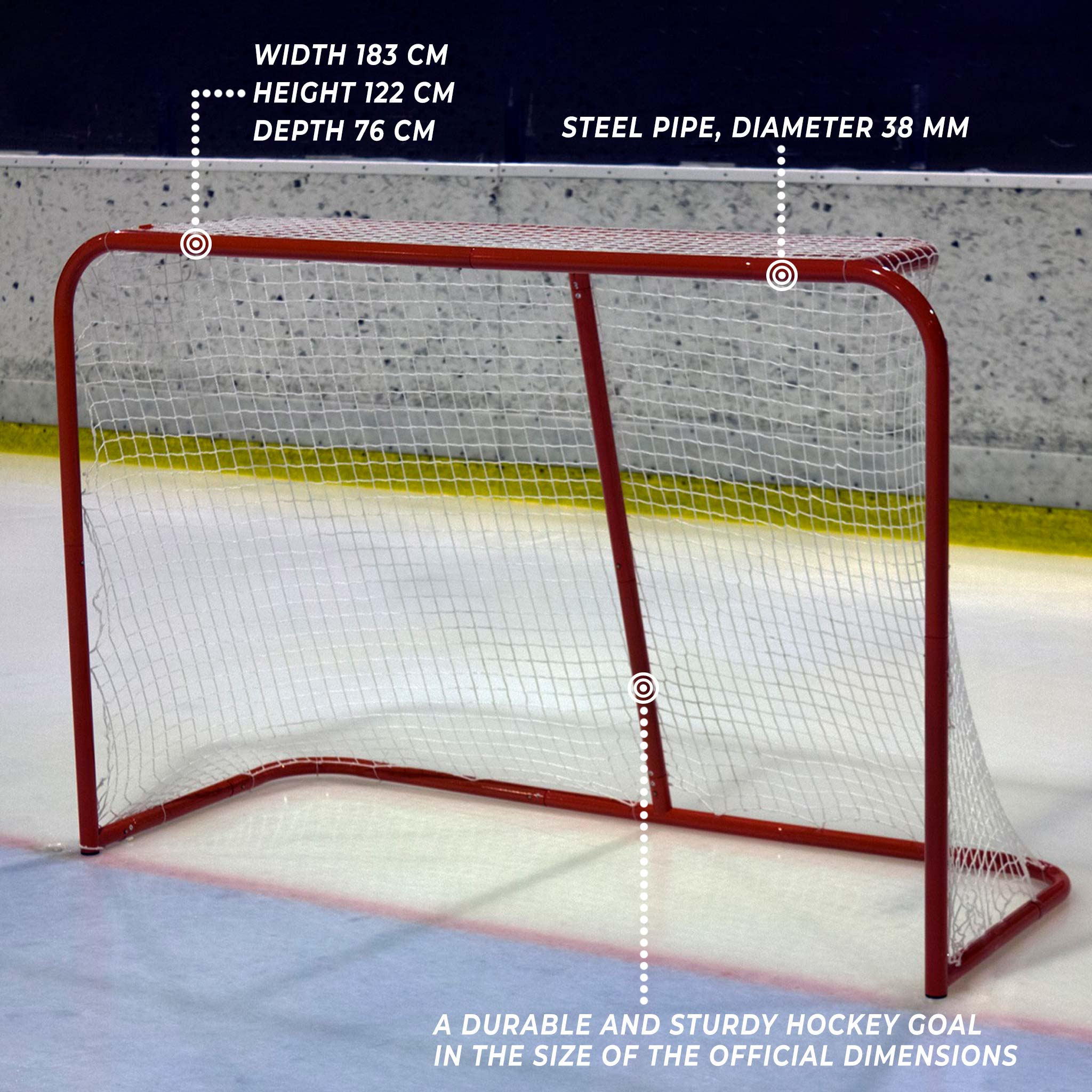 Prosport 2x Ice Hockey Goal Official