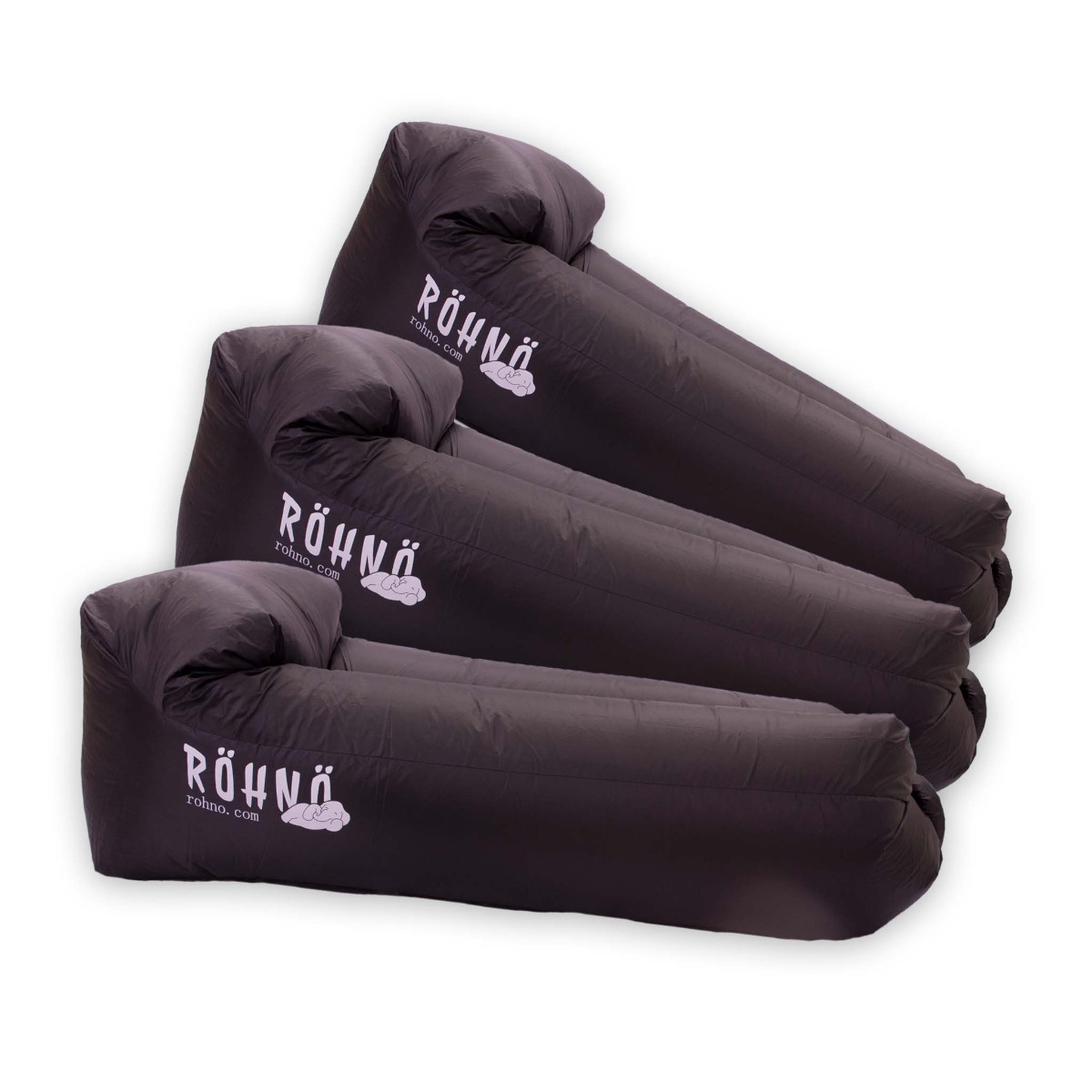 Röhnö hamac gonflable Multipack, 3pcs noir