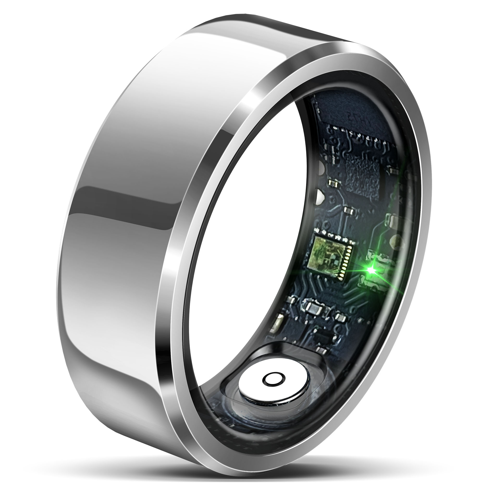 React Smart Ring Licht, zilver