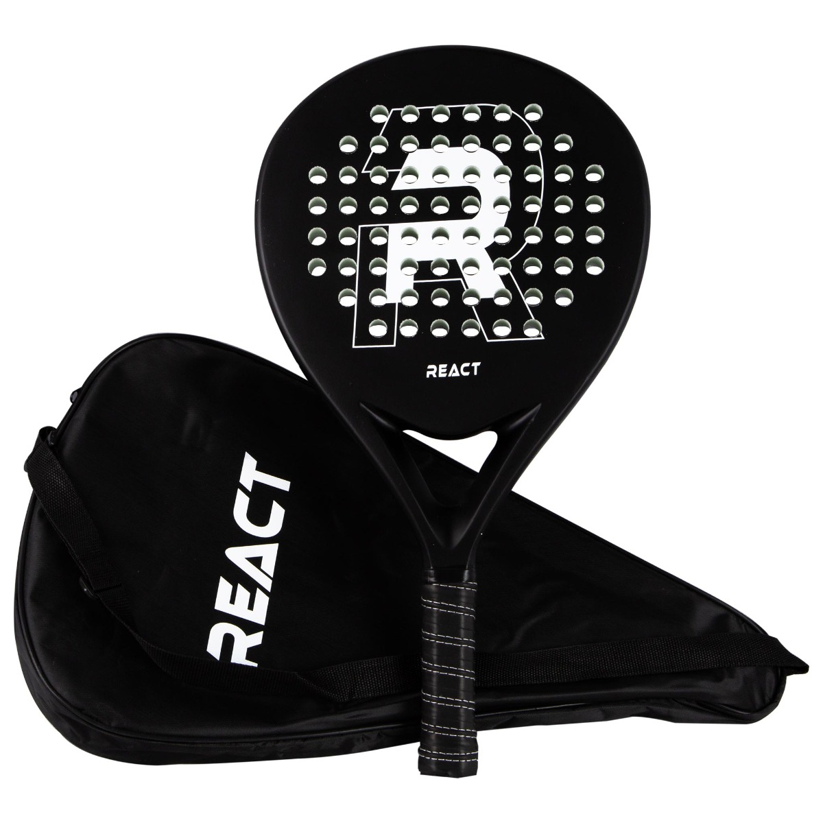 React Padel Set, 2 Schläger + padelbälle