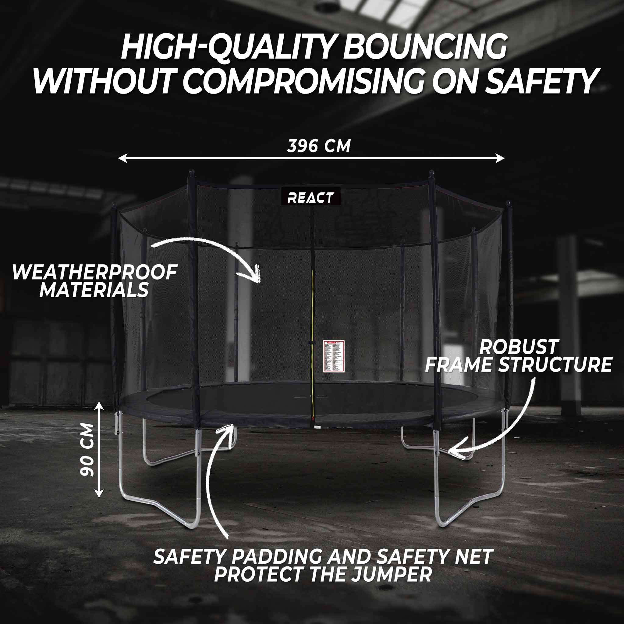React Trampoline 396cm / 13ft