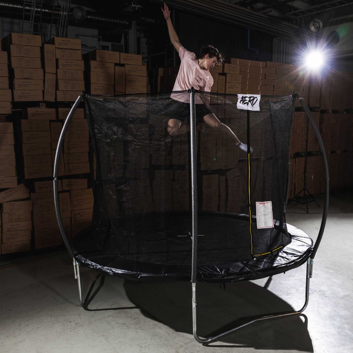 React Aero Trampolīns 3,66m ar drošības tīklu
