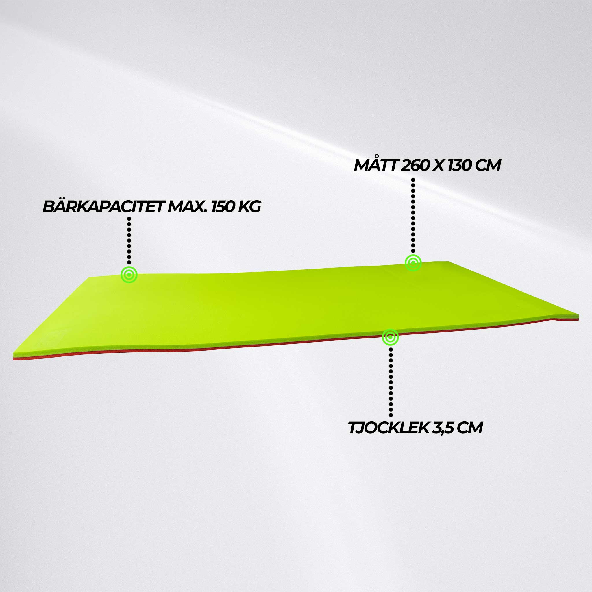 Röhnö Wave flytande matta