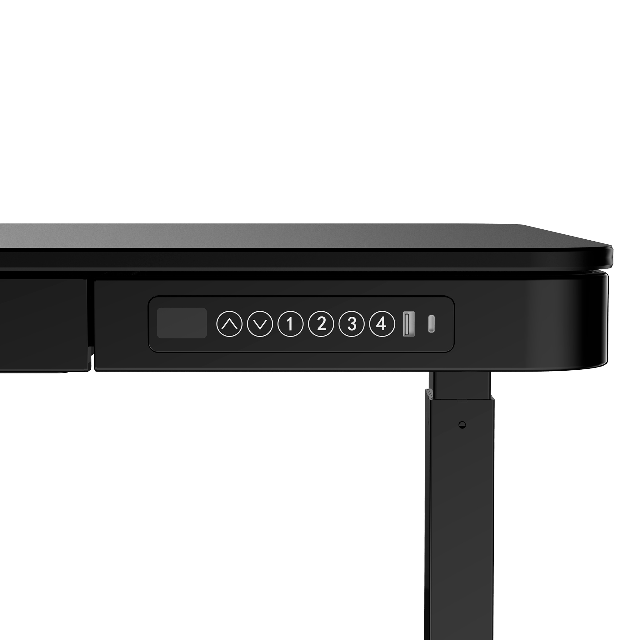 Lykke Electric Standing Desk 120x60cm Polar, black