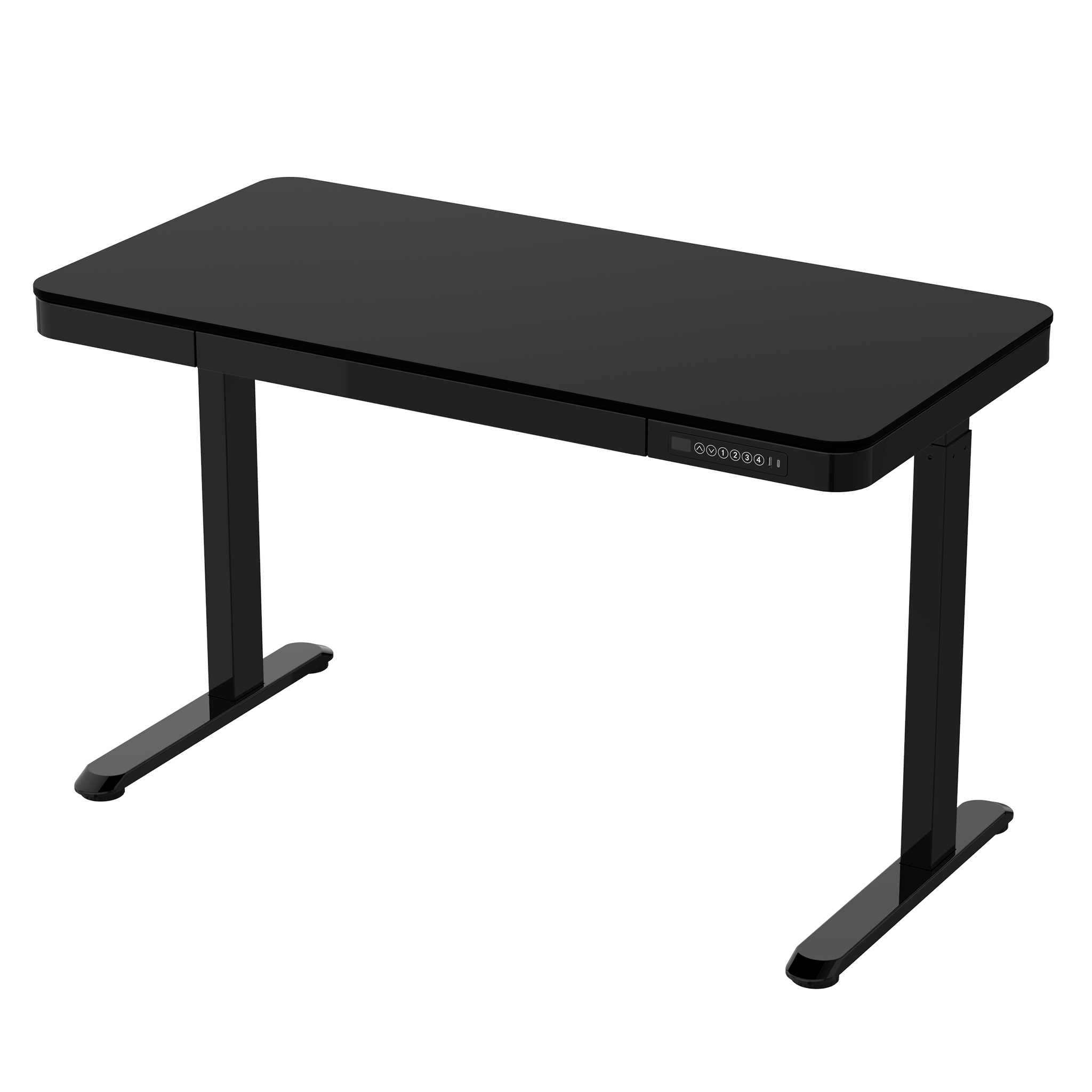 Lykke Electric Standing Desk 120x60cm Polar, black