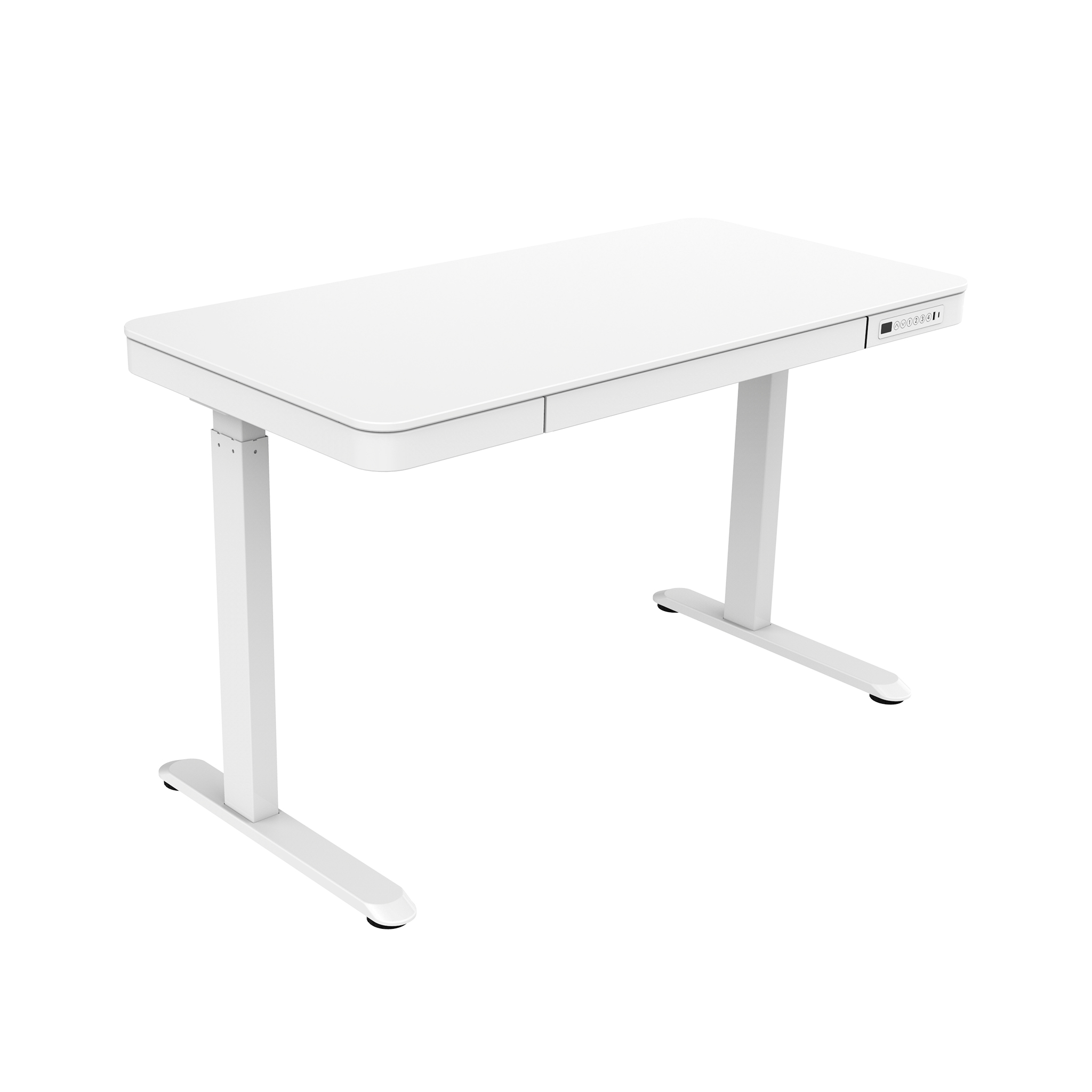 Lykke reguliuojamo aukščio stalas 120x60cm Polar, White