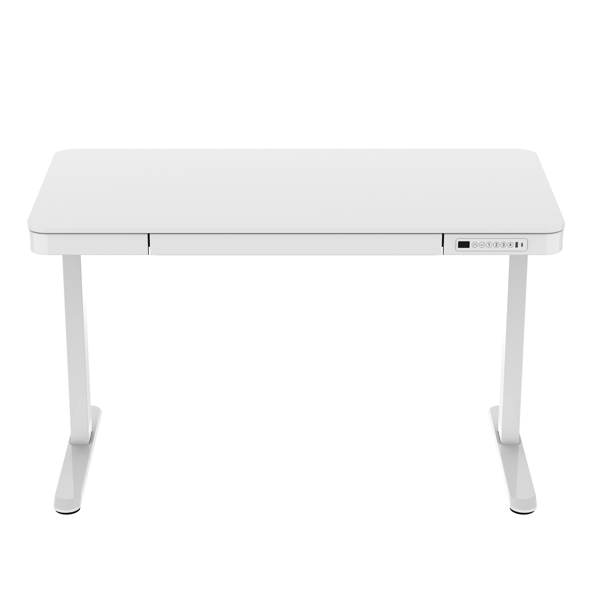 Lykke reguliuojamo aukščio stalas 120x60cm Polar, White
